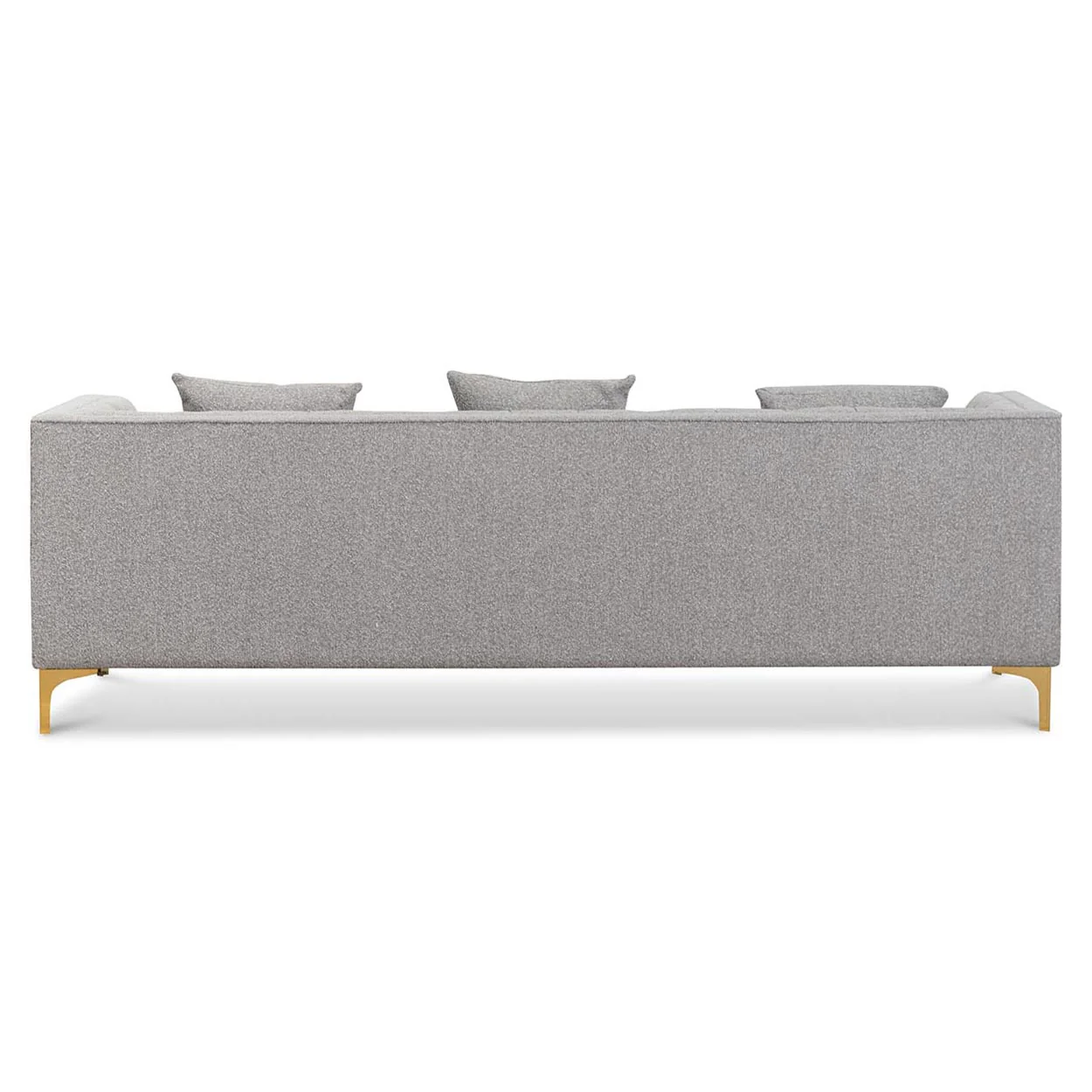 Scott 3 Seater Sofa - Ash Grey Boucle - Image 4