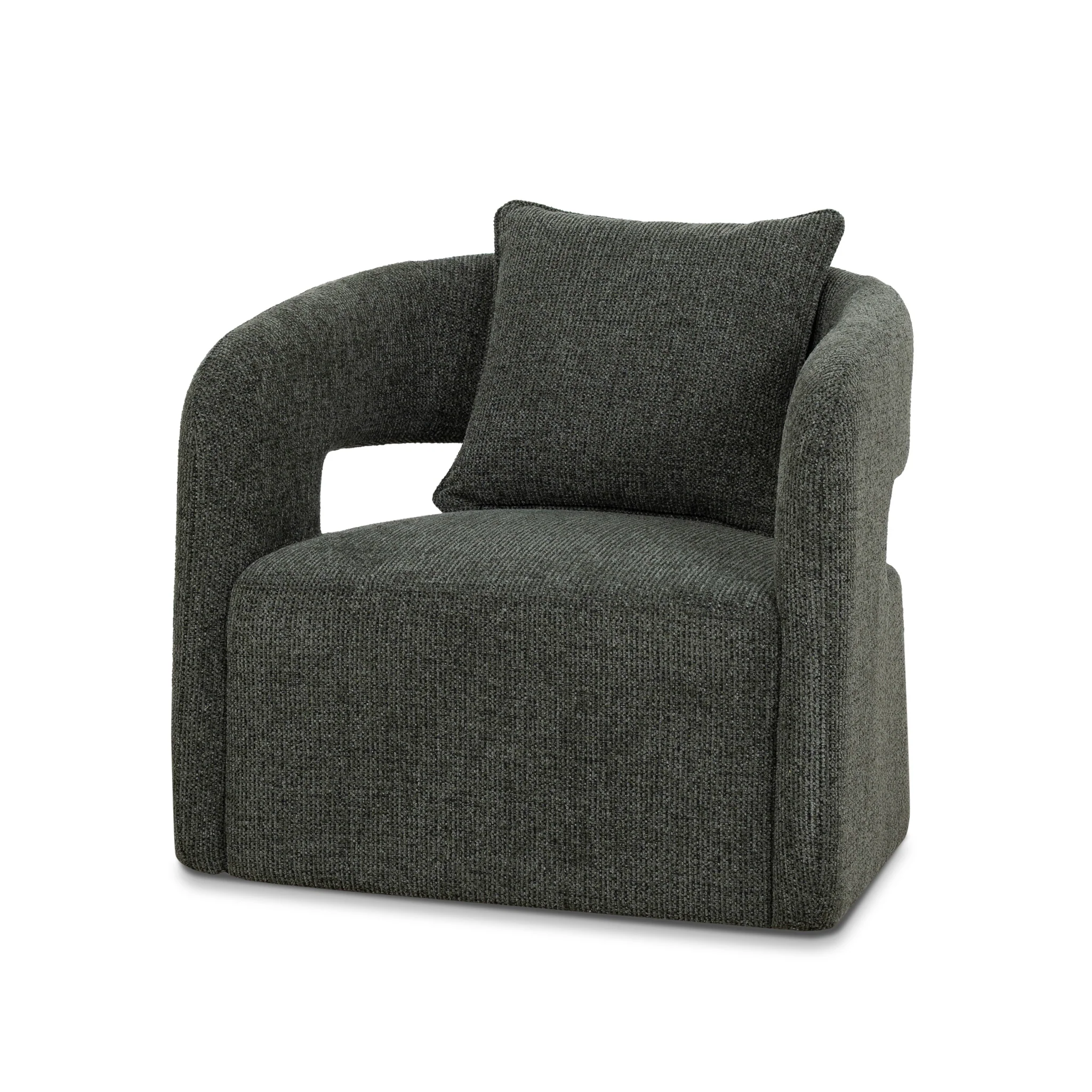 Seam Armchair - Coral Dark Green
