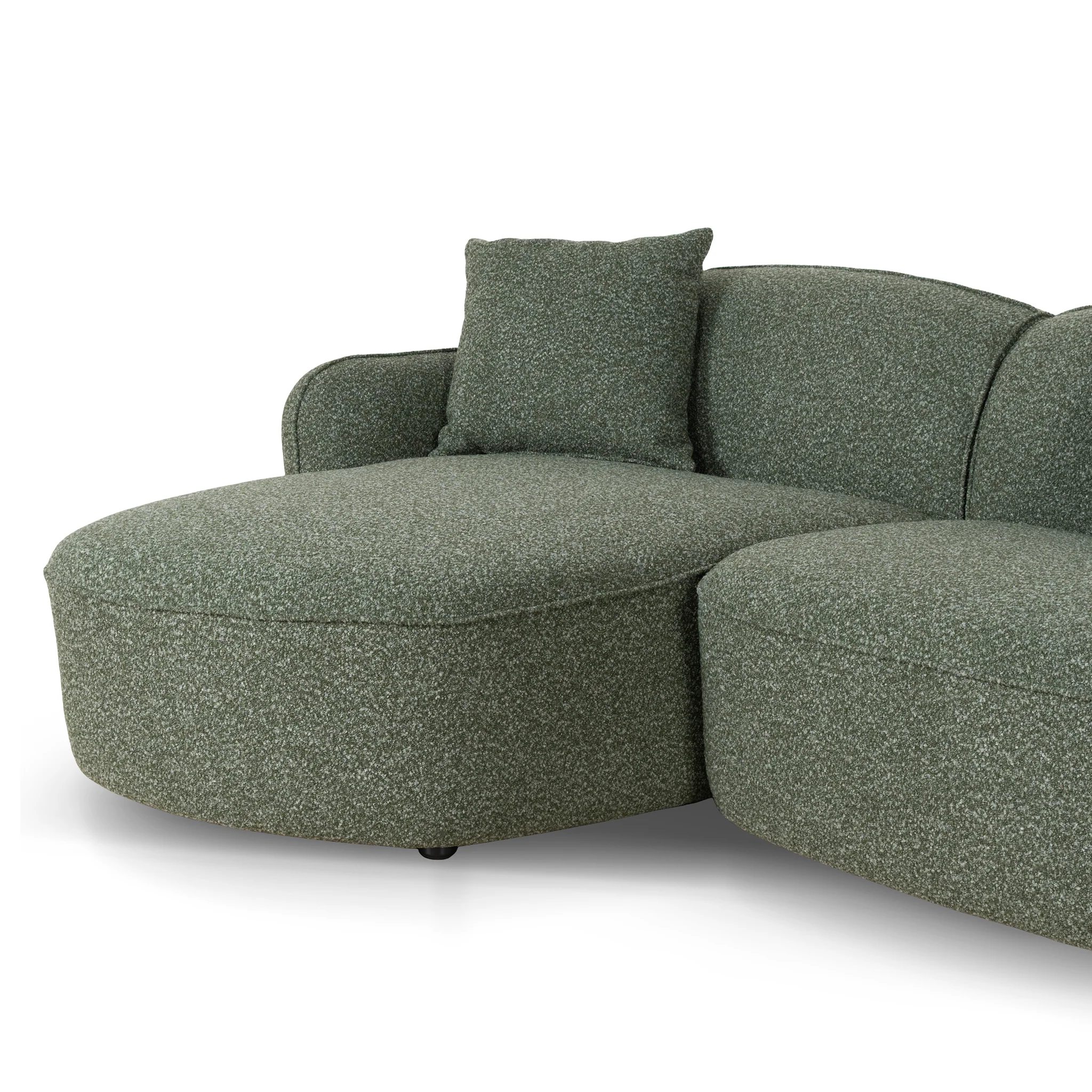 Serenity 3 Seater Left Chaise Sofa - Amazon Green - Image 13