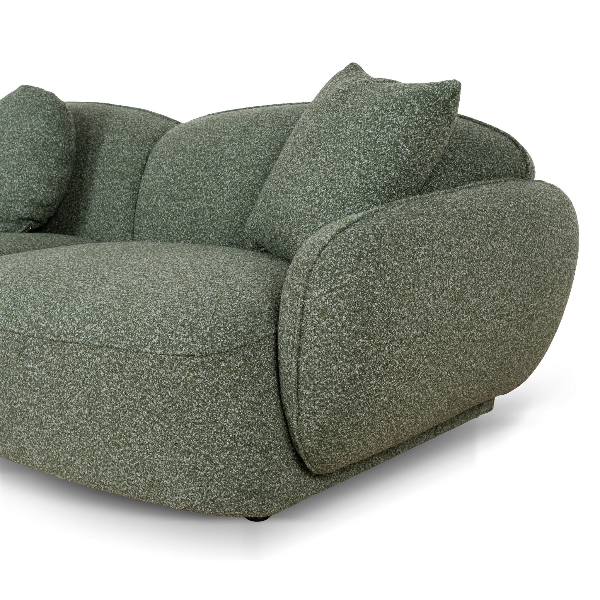 Serenity 3 Seater Left Chaise Sofa - Amazon Green - Image 15