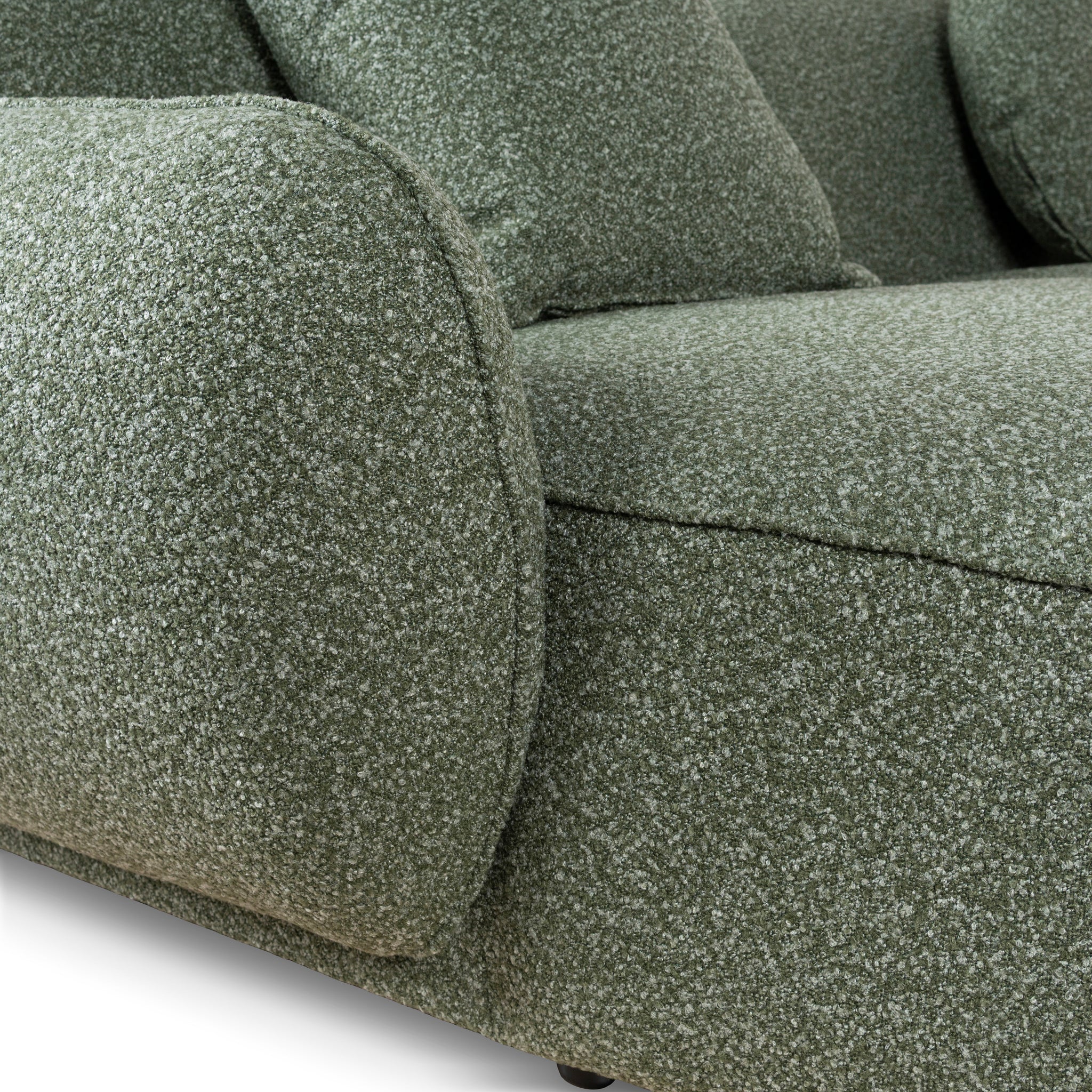 Serenity 3 Seater Left Chaise Sofa - Amazon Green - Image 24