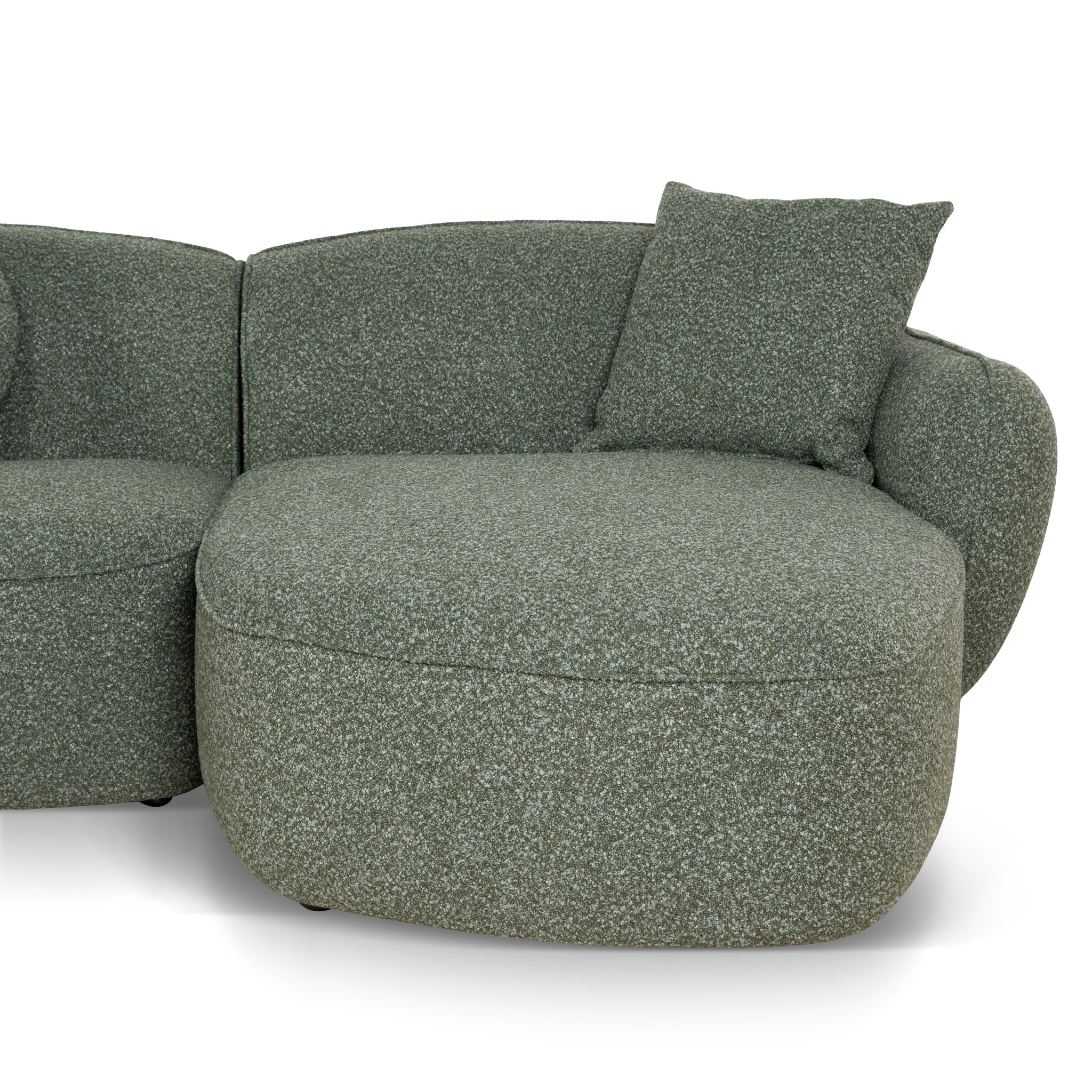 Serenity 3 Seater Right Chaise Sofa - Amazon Green - Image 10
