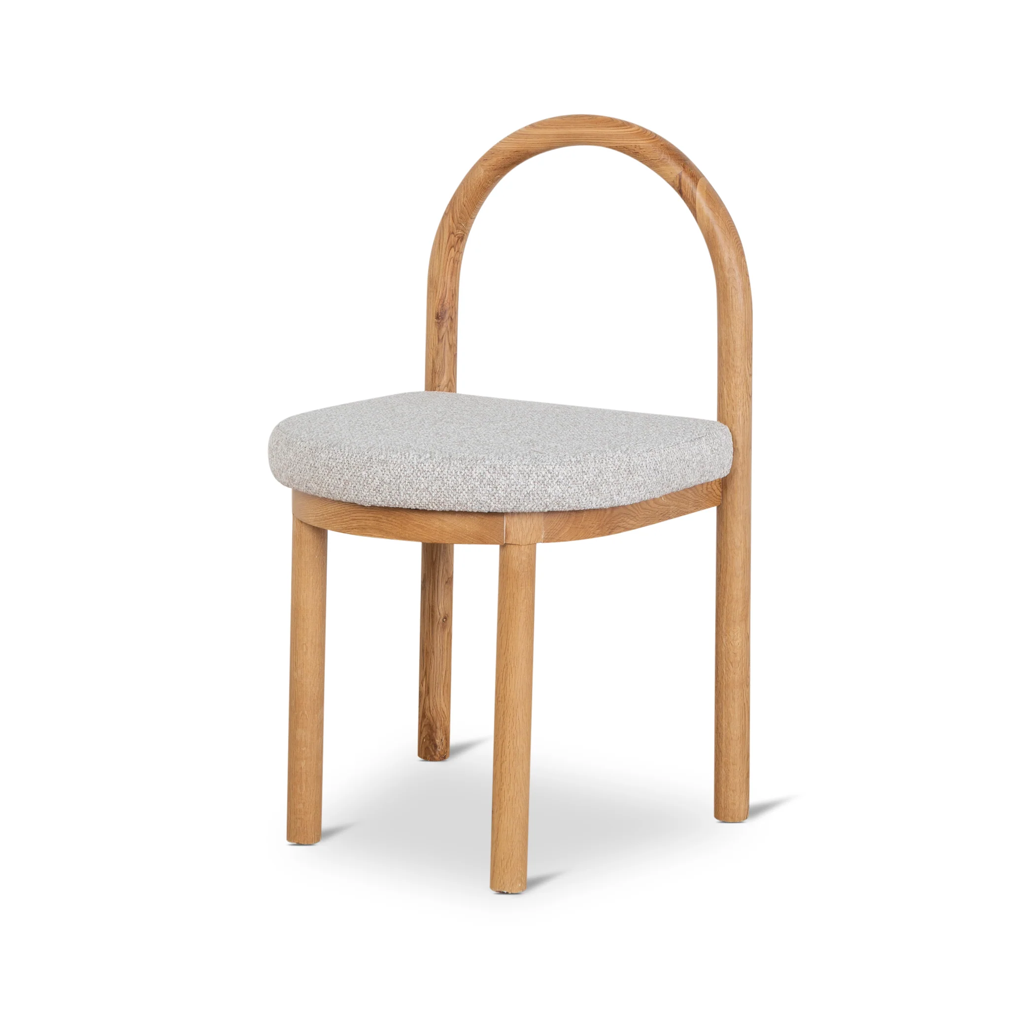 Set of 2 - Adir Natural Dining Chair - Clay Grey - Image 2