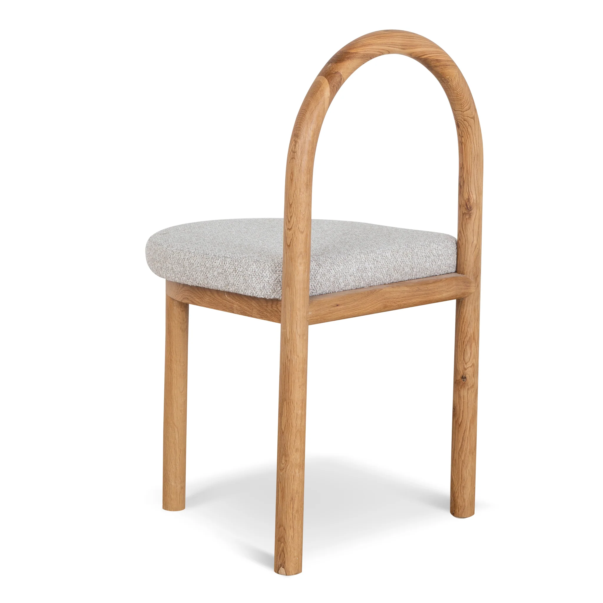Set of 2 - Adir Natural Dining Chair - Clay Grey - Image 6