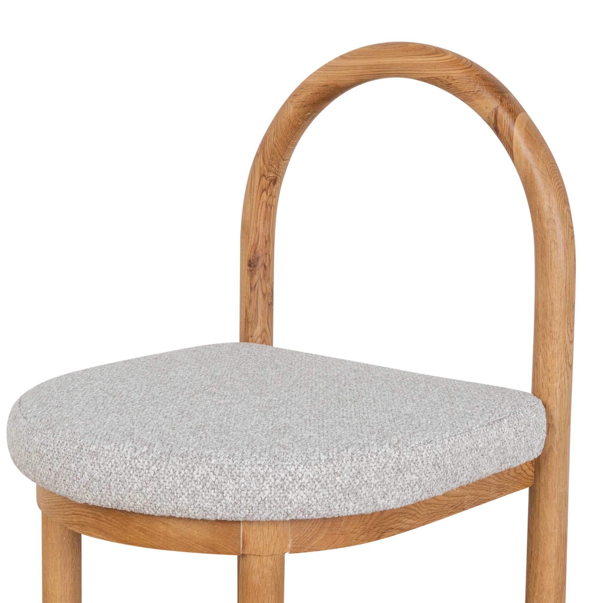 Set of 2 - Adir Natural Dining Chair - Clay Grey - Image 8