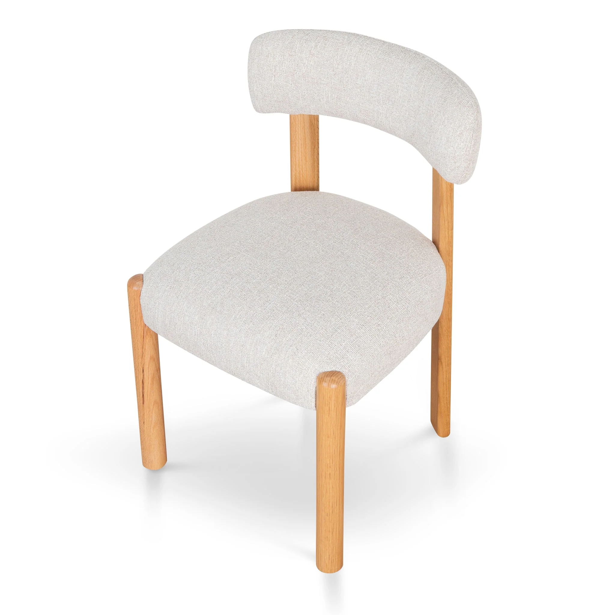 Set of 2 - Cartaya Oak Dining Chair - Coastal Beige - Image 7