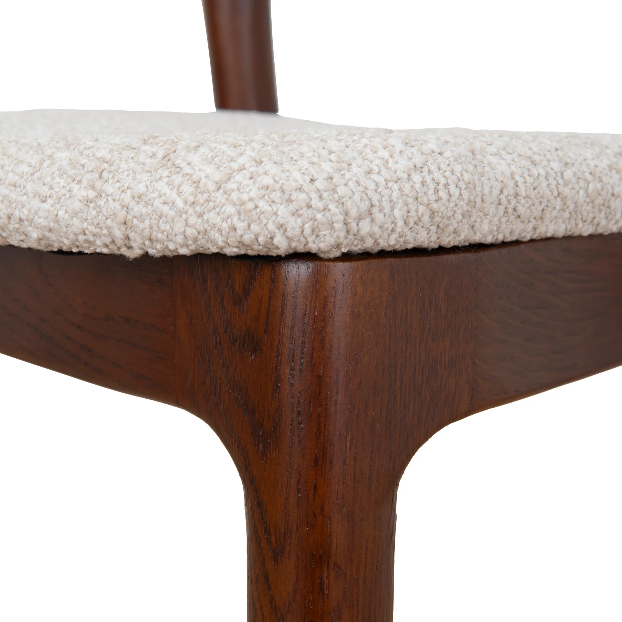 Set of 2 - Caspar 65cm Dark Brown Bar Stool - Beige - Image 15