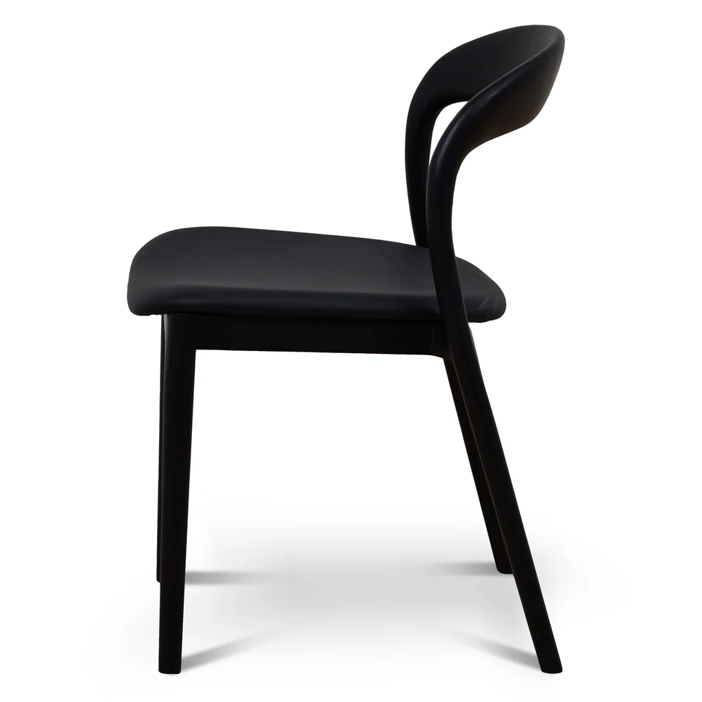 Set of 2 - Caspar Dining Chair - Full Black - Image 7