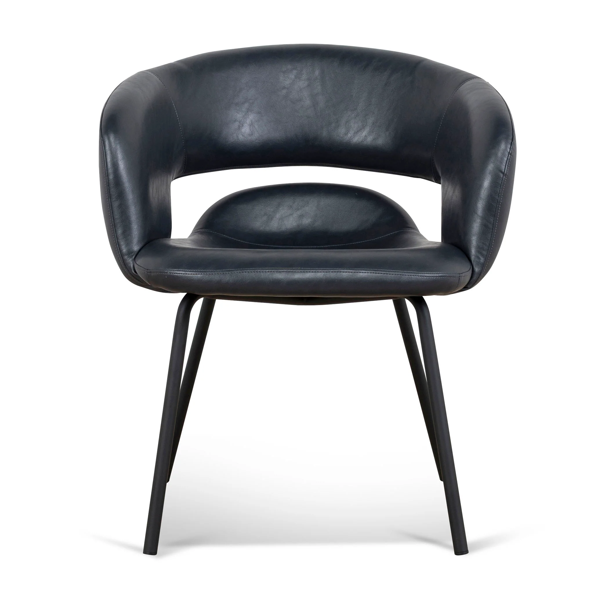 Set of 2 - Dalca Dining Chair - Full Black - Image 2