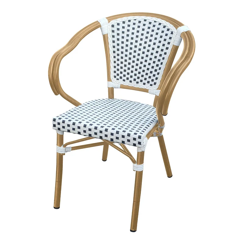 Set of 2 - Dalmatian Indoor / Outdoor Armchair - Black & White - Image 2
