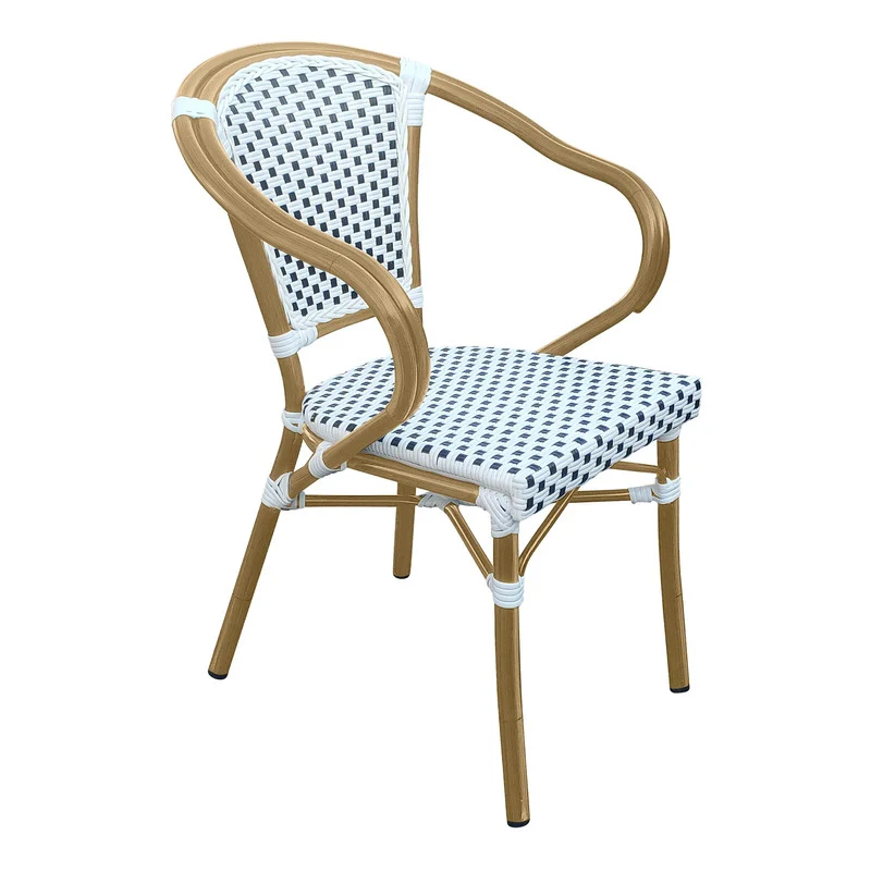 Set of 2 - Dalmatian Indoor / Outdoor Armchair - Black & White - Image 5