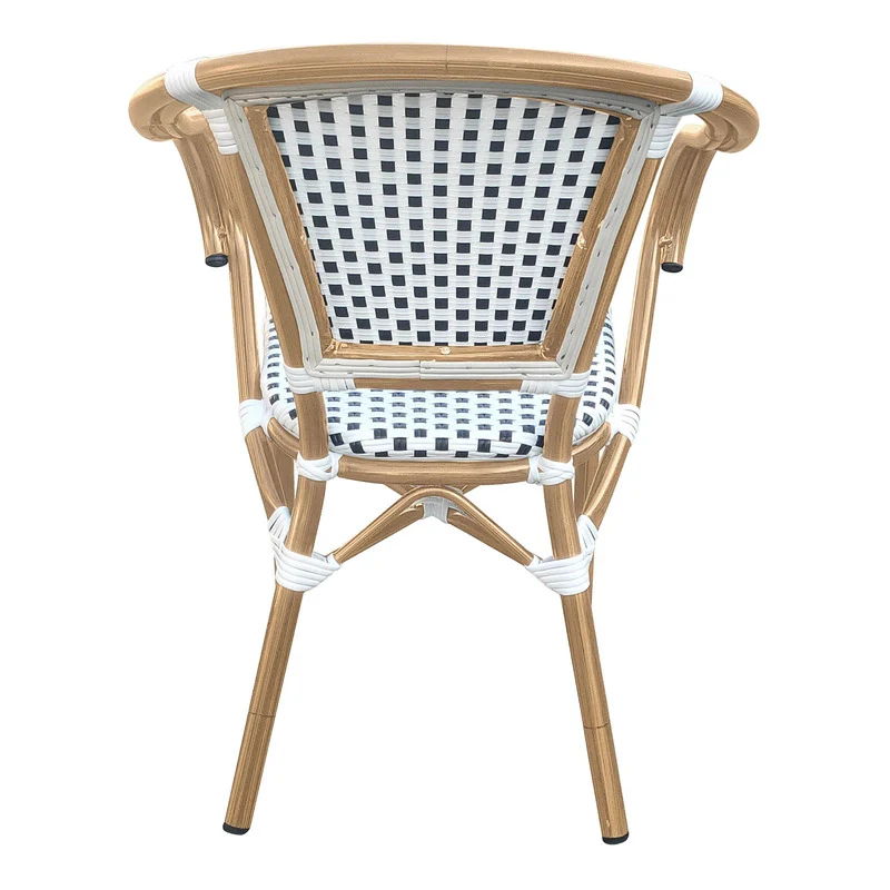 Set of 2 - Dalmatian Indoor / Outdoor Armchair - Black & White - Image 6