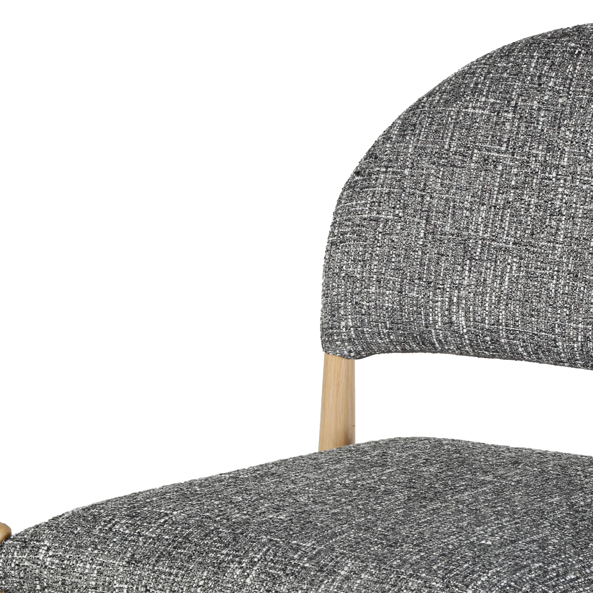 Set of 2 - Fabian Dining Chair - Neutral Grey - Image 6