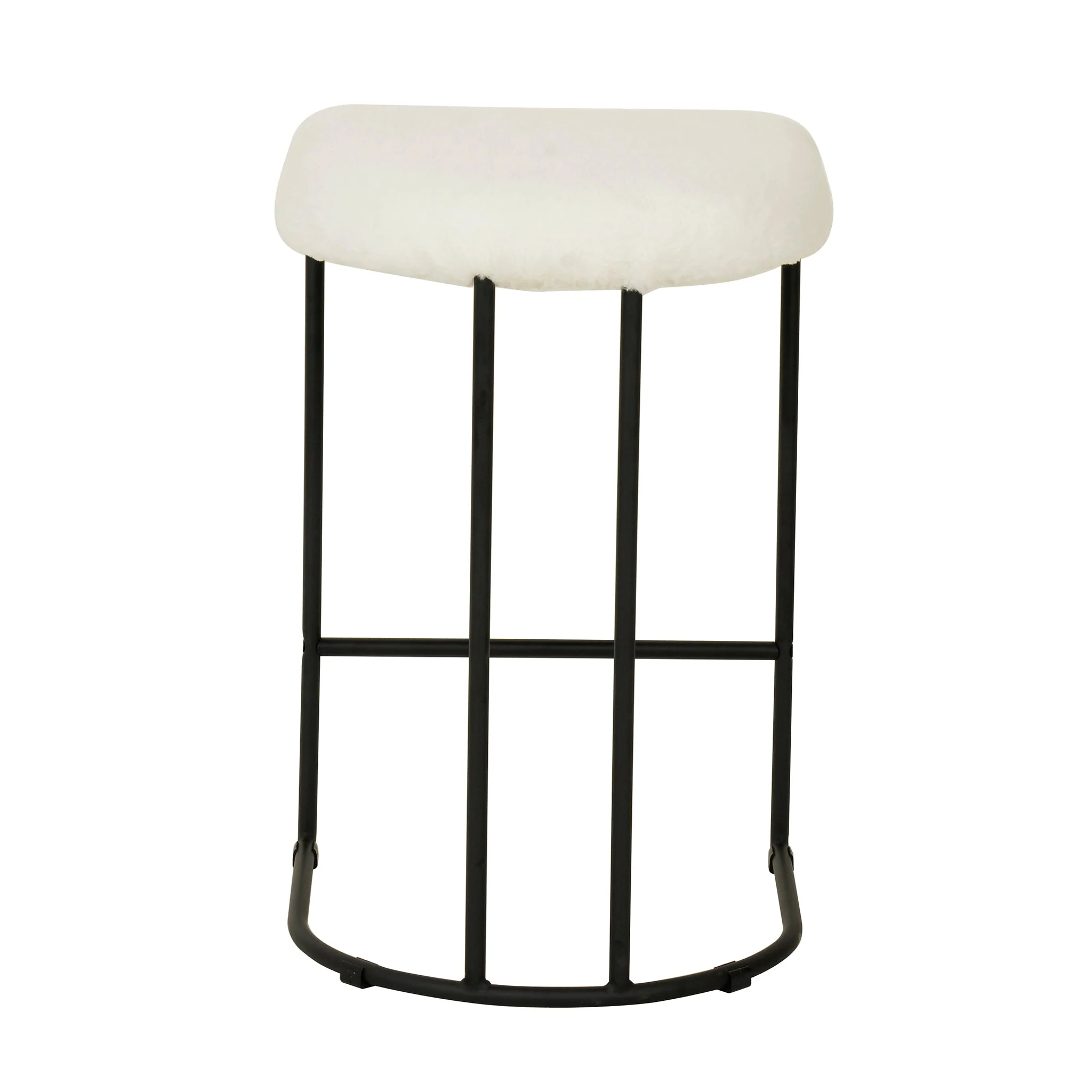 Galvan 65cm Bar Stool - Cloud Fur - Last One - Image 16