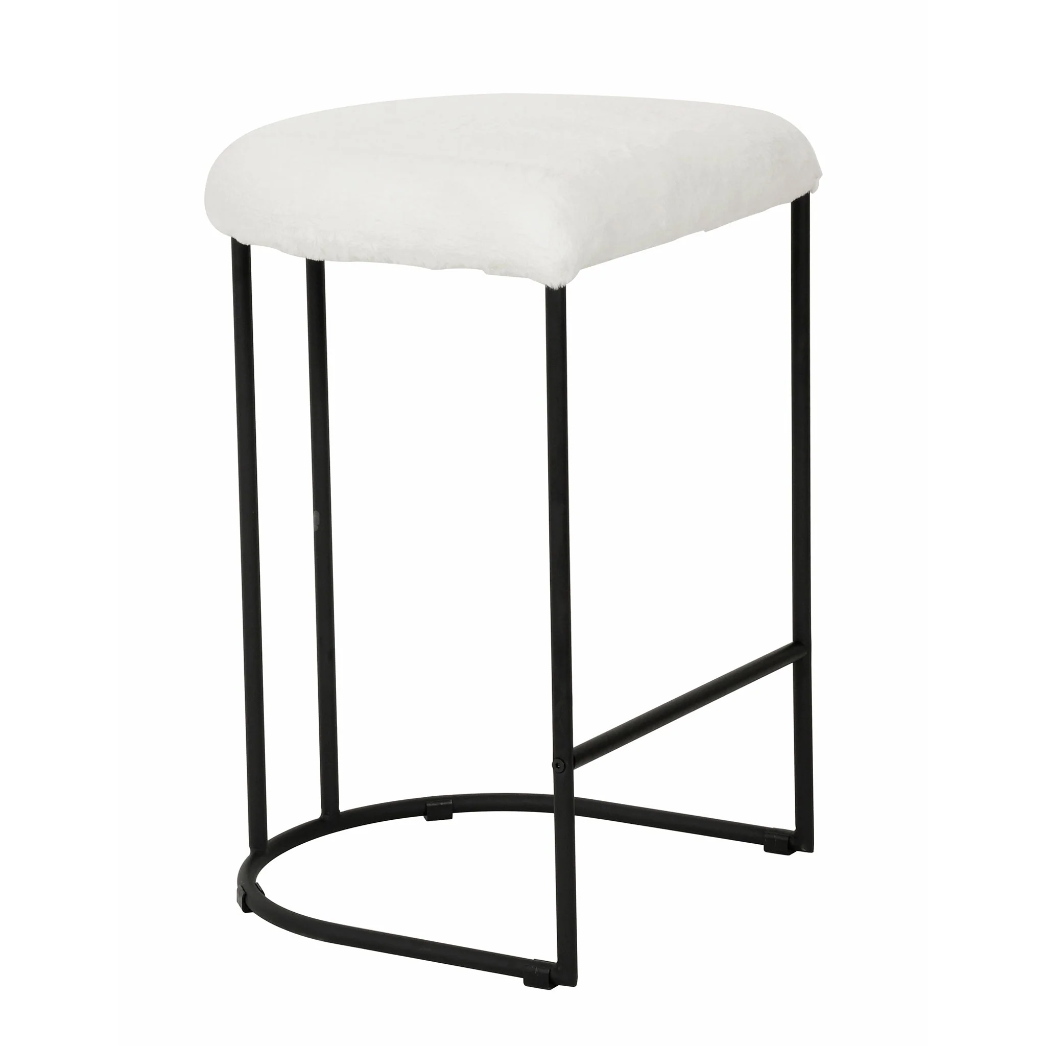 Galvan 65cm Bar Stool - Cloud Fur - Last One - Image 5