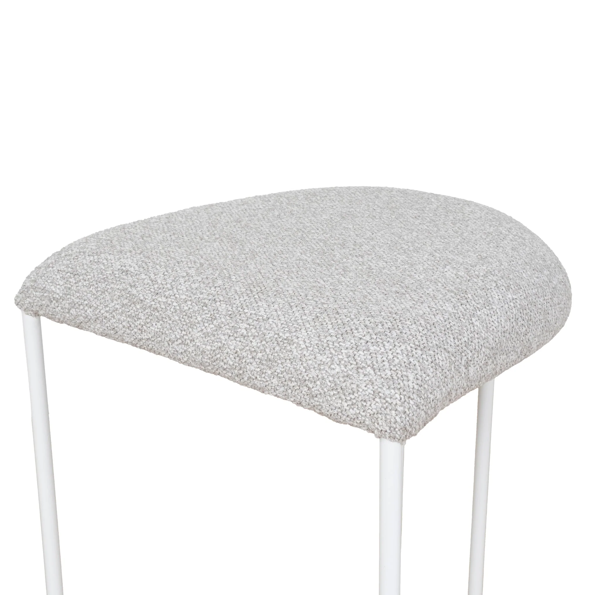 Set of 2 - Galvan 65cm White Bar Stool - Clay Grey - Image 20