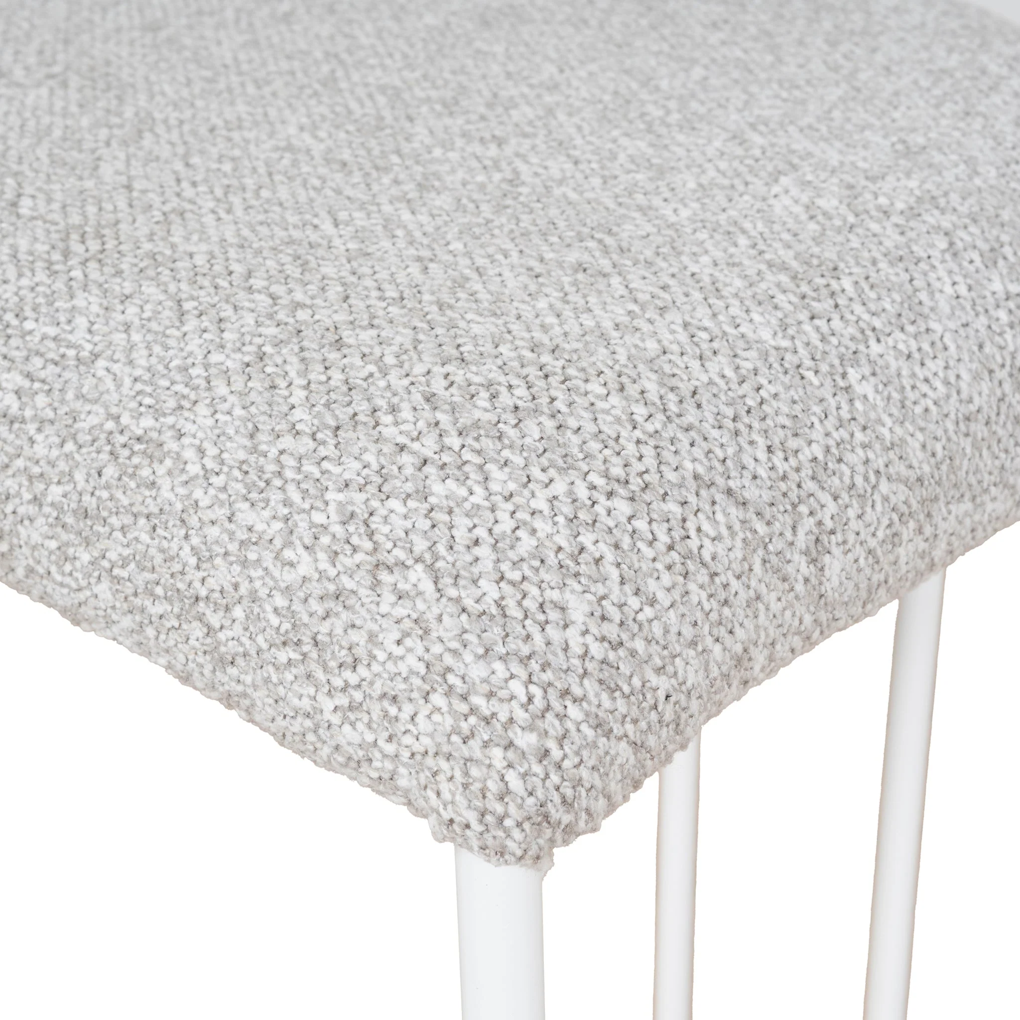 Set of 2 - Galvan 65cm White Bar Stool - Clay Grey - Image 24