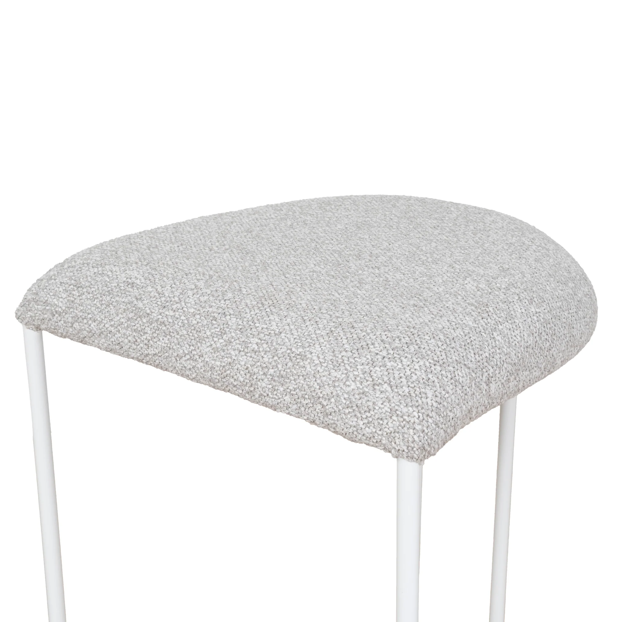 Set of 2 - Galvan 65cm White Bar Stool - Clay Grey - Image 32