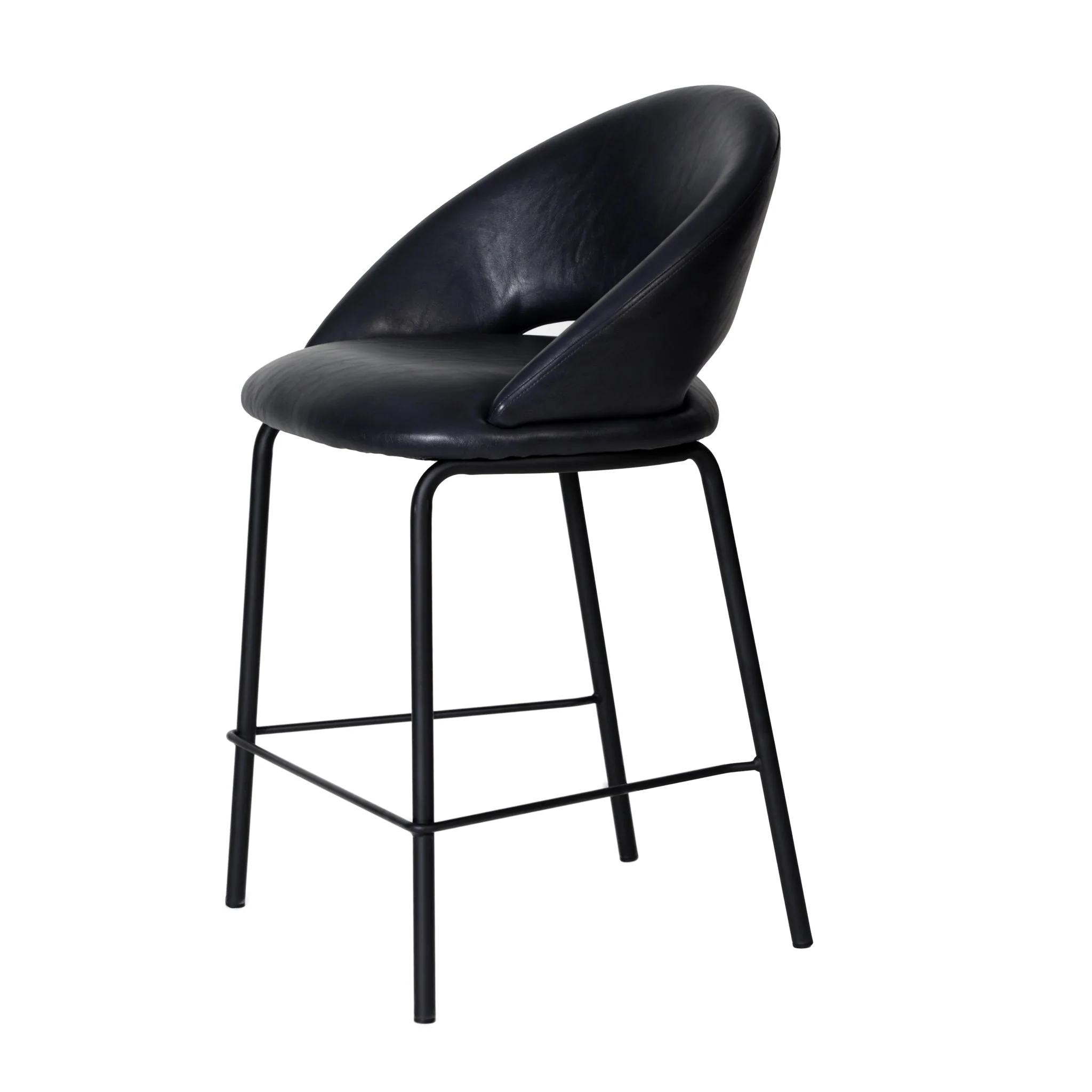 Set of 2 - Harrington Bar Stool - Full Black - Image 14