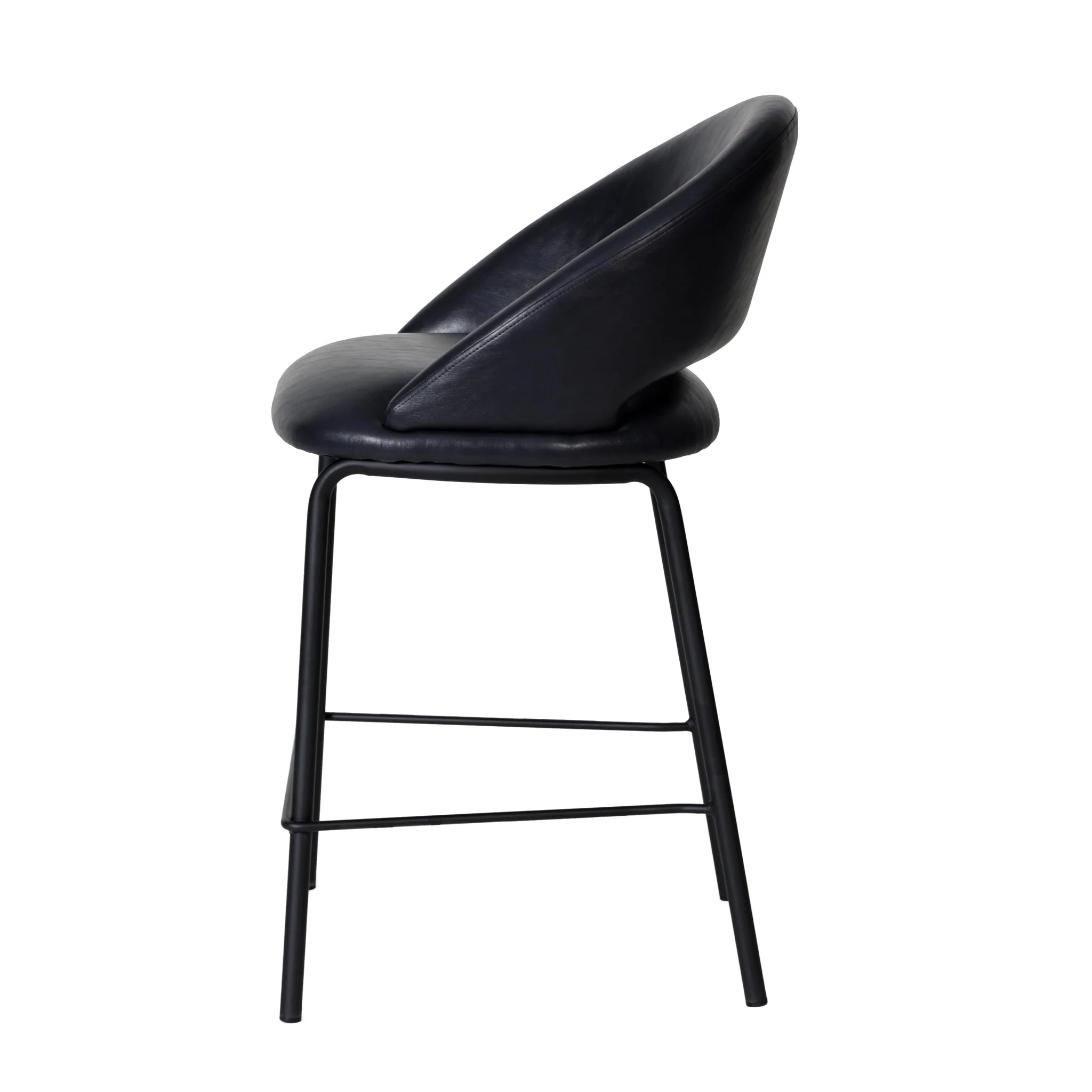 Set of 2 - Harrington Bar Stool - Full Black - Image 15