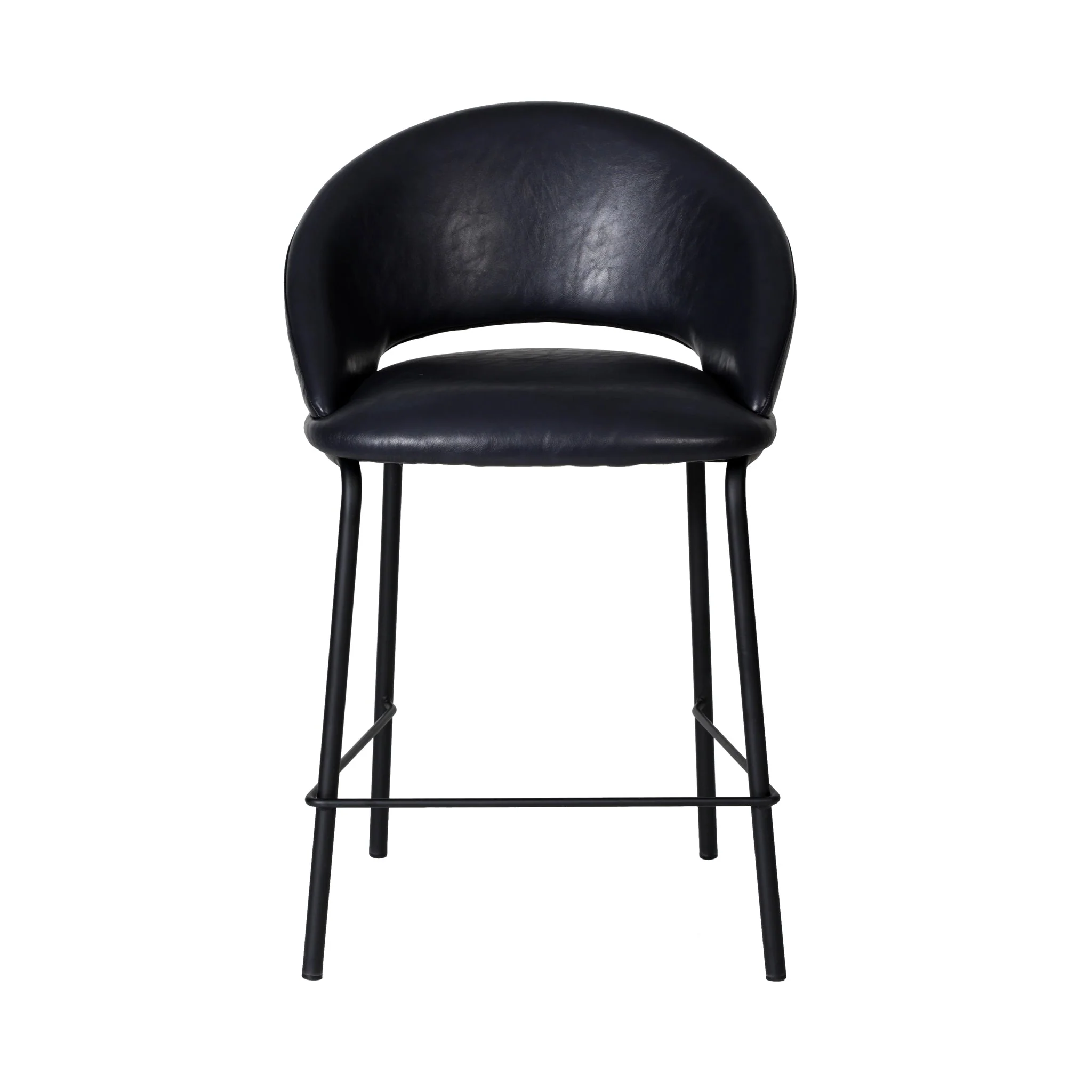 Set of 2 - Harrington Bar Stool - Full Black - Image 6