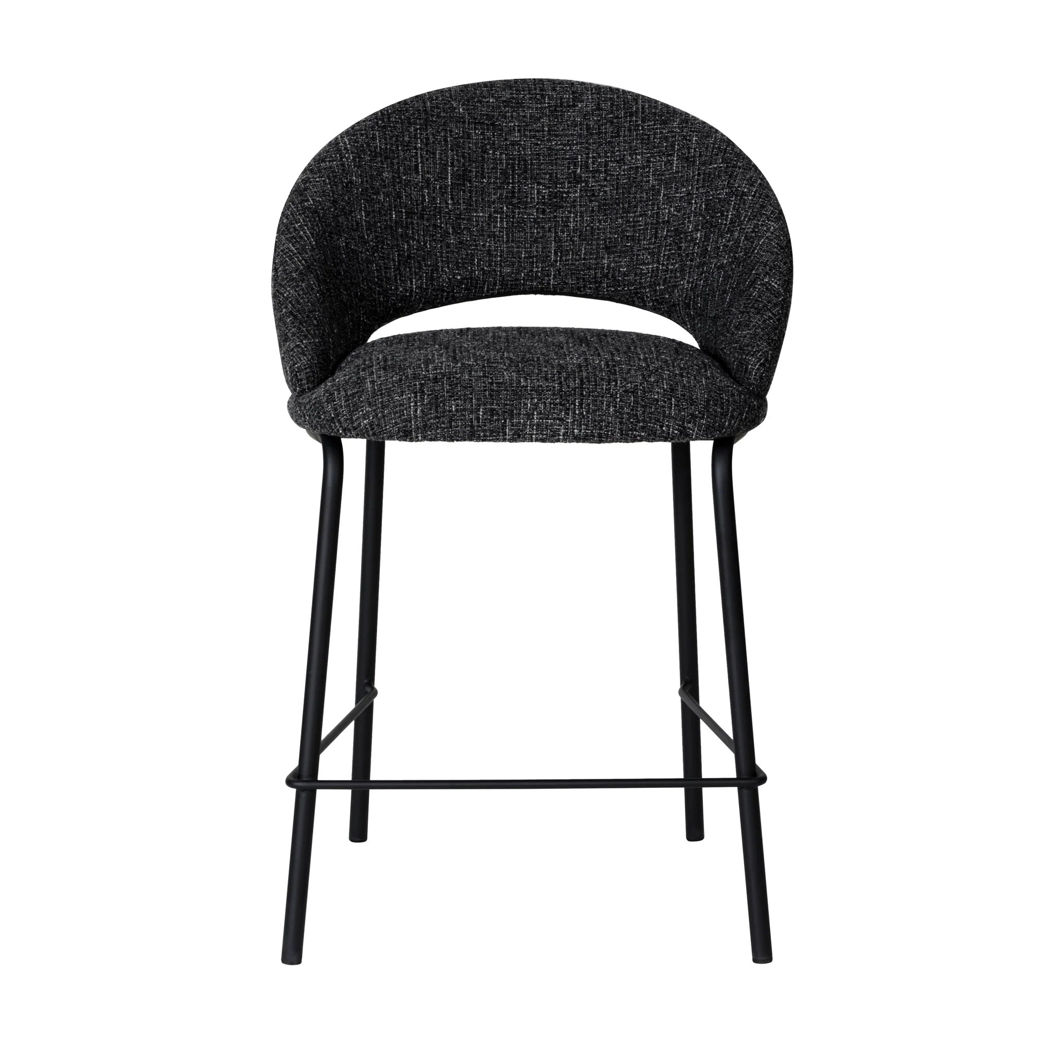 Set of 2 - Harrington Black Bar Stool - Field Charcoal - Image 11
