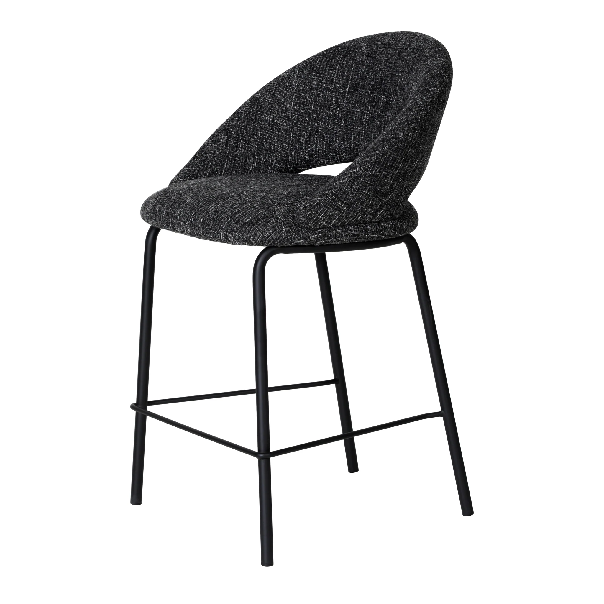 Set of 2 - Harrington Black Bar Stool - Field Charcoal - Image 20