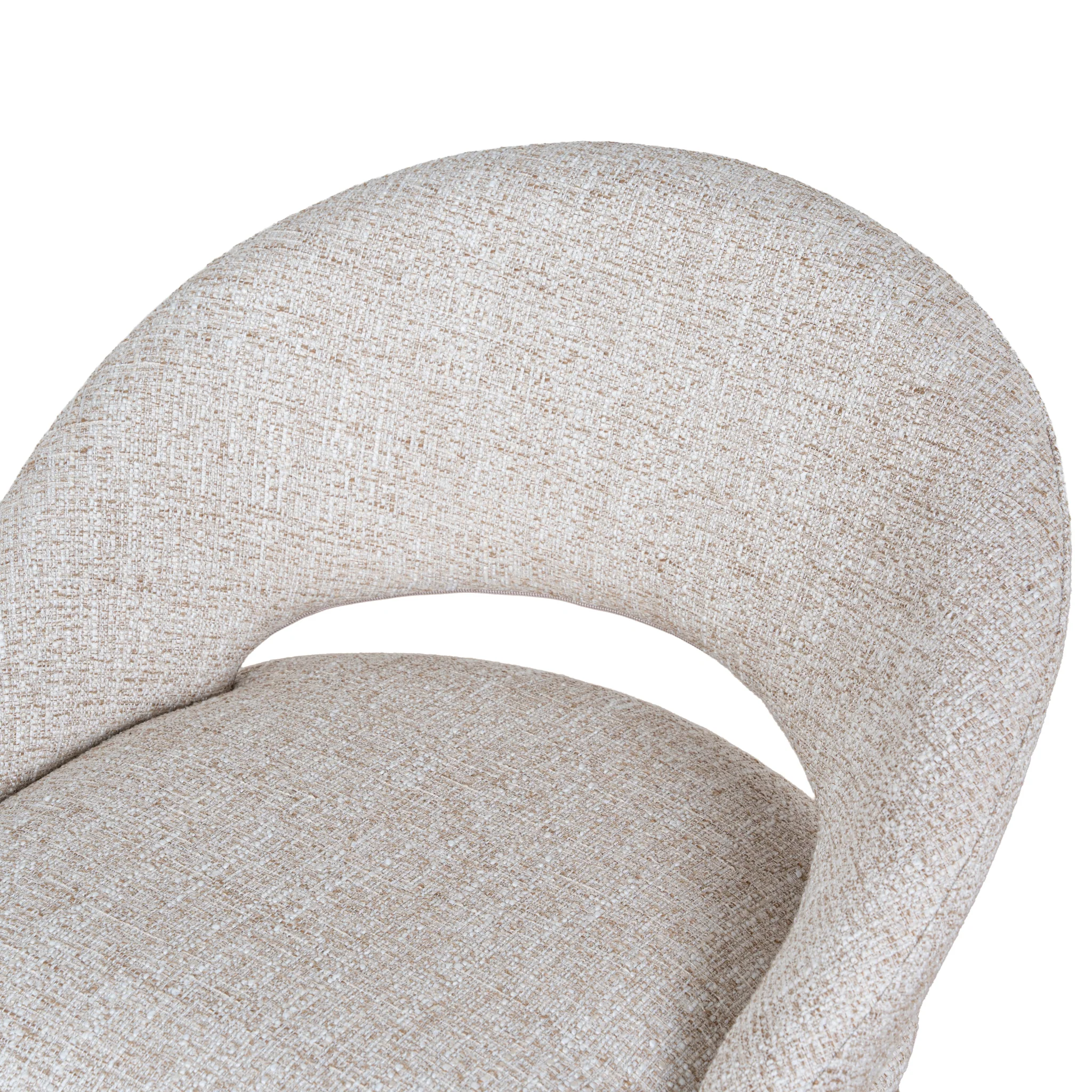 Set of 2 - Harrington White Bar Stool - Pale Beige - Image 7