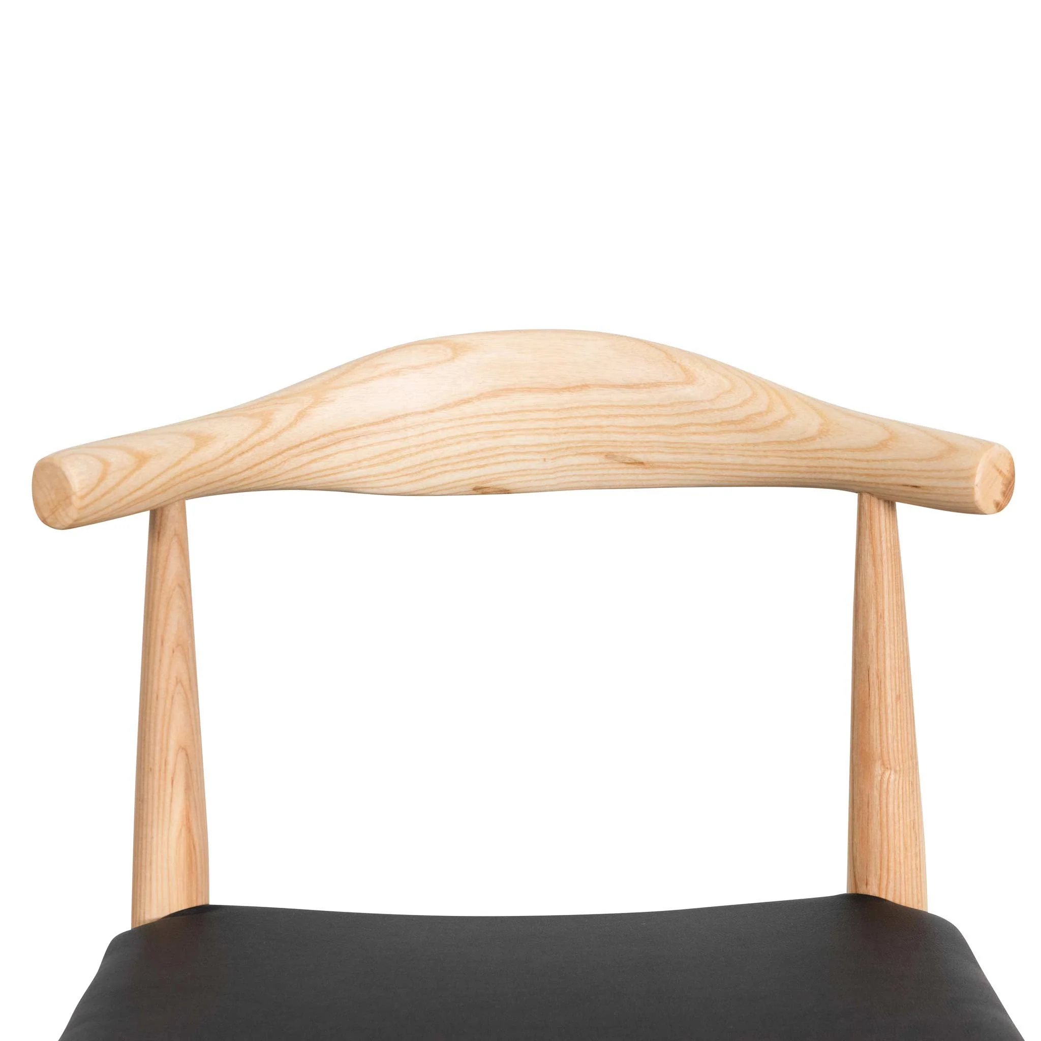 Set of 2 - Henrik Dining Chair - Natural Ash with Black Seat - Image 9