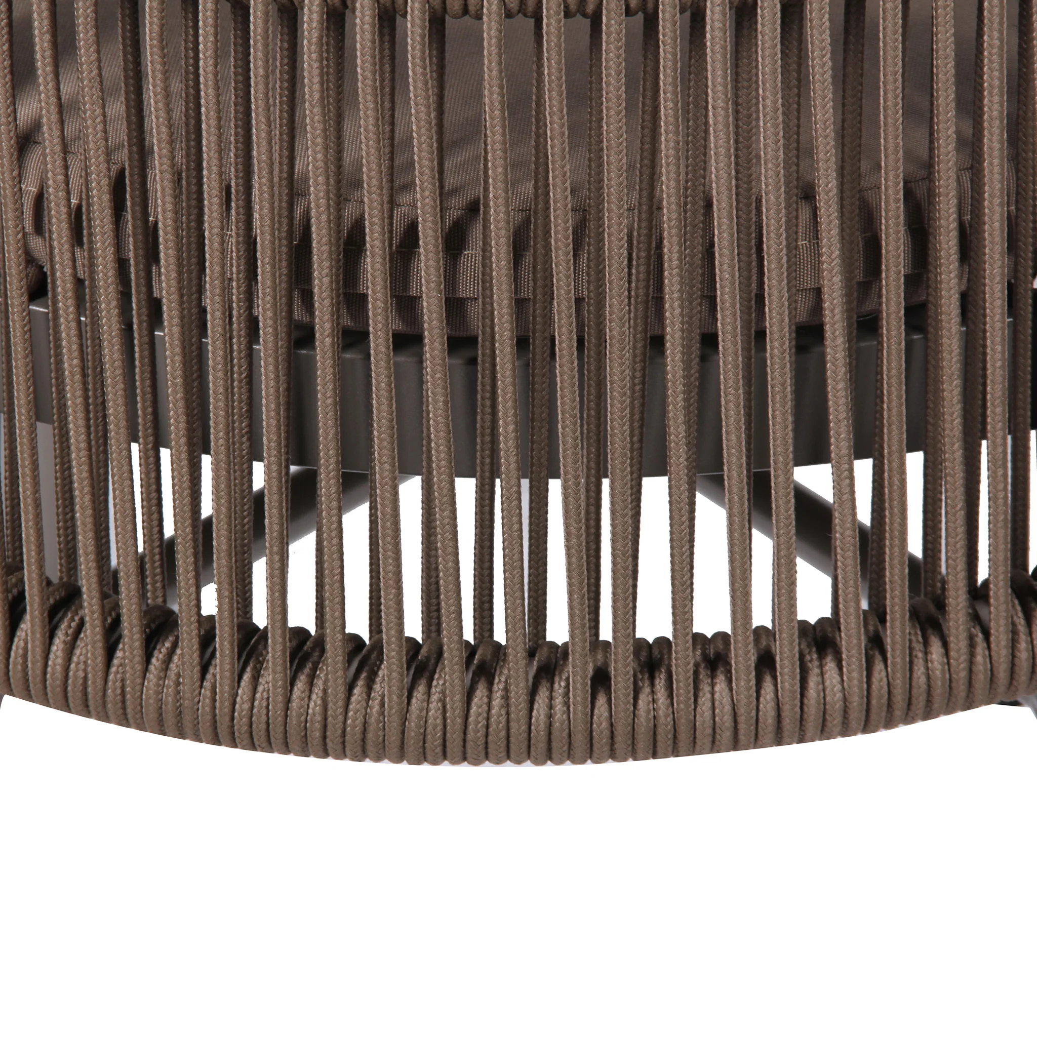 Set of 2 - Jamil Beige Outdoor Dining Chair - Brown - Image 11