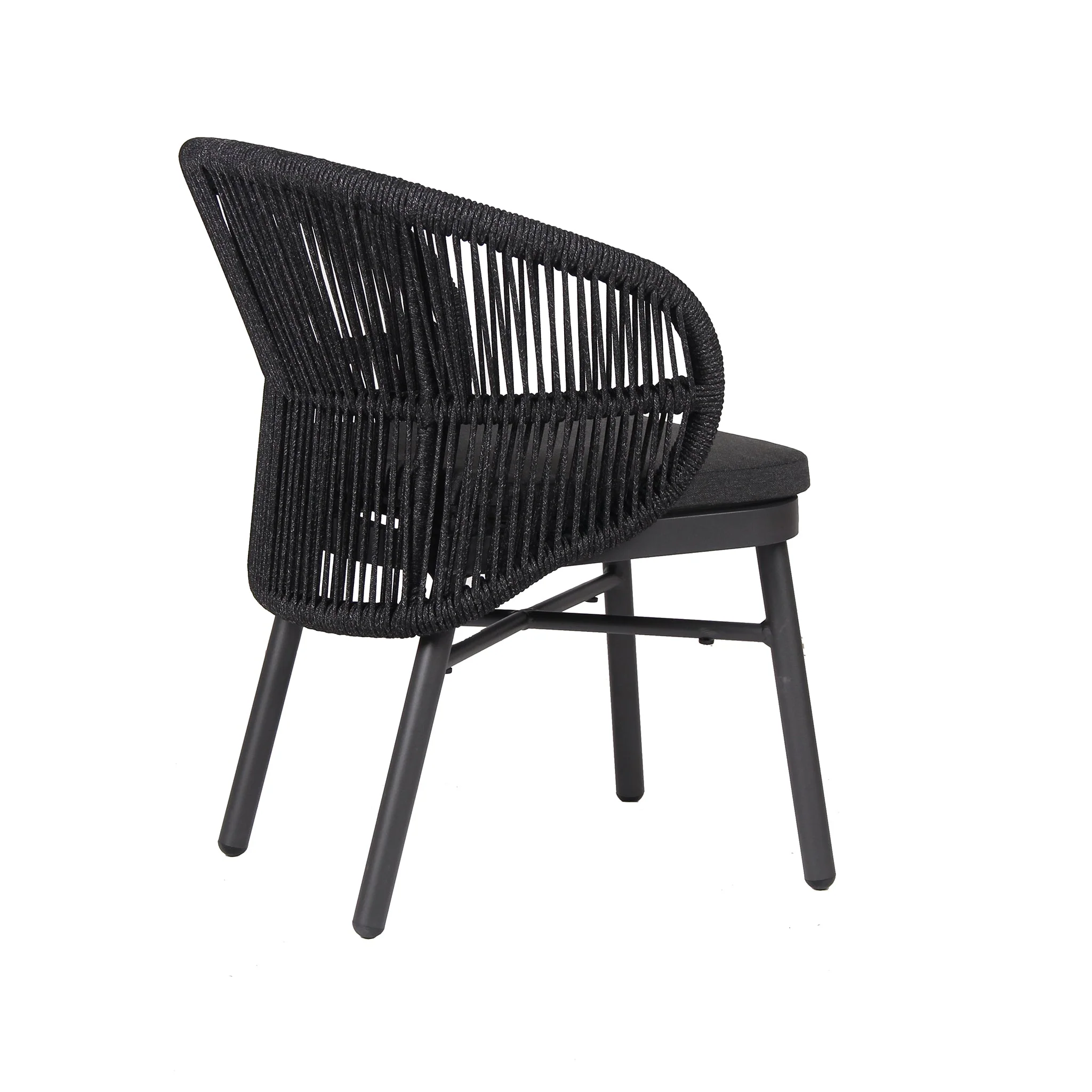 Set of 2 - Jamil Outdoor Dining Chair - Charcoal - Image 15