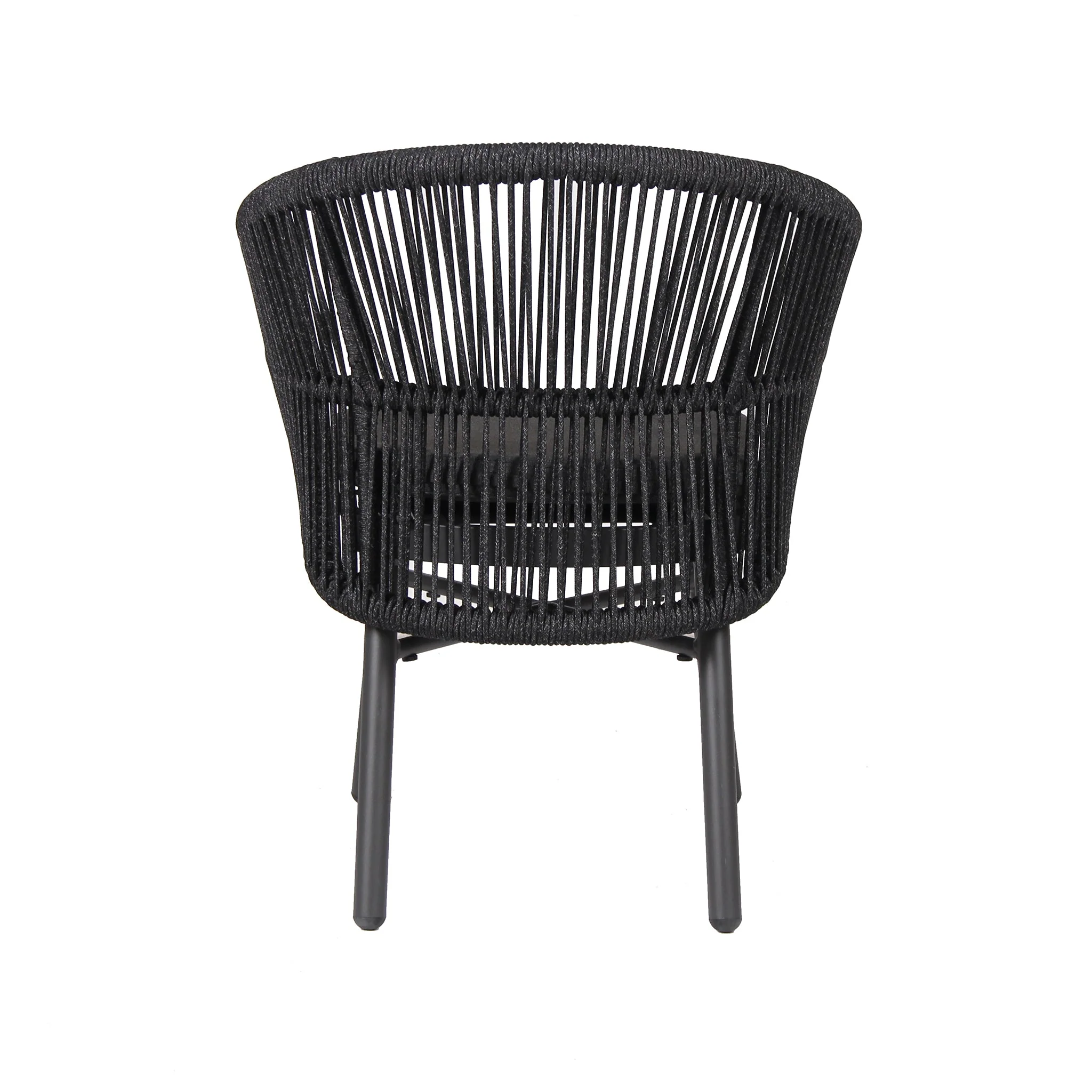Set of 2 - Jamil Outdoor Dining Chair - Charcoal - Image 16