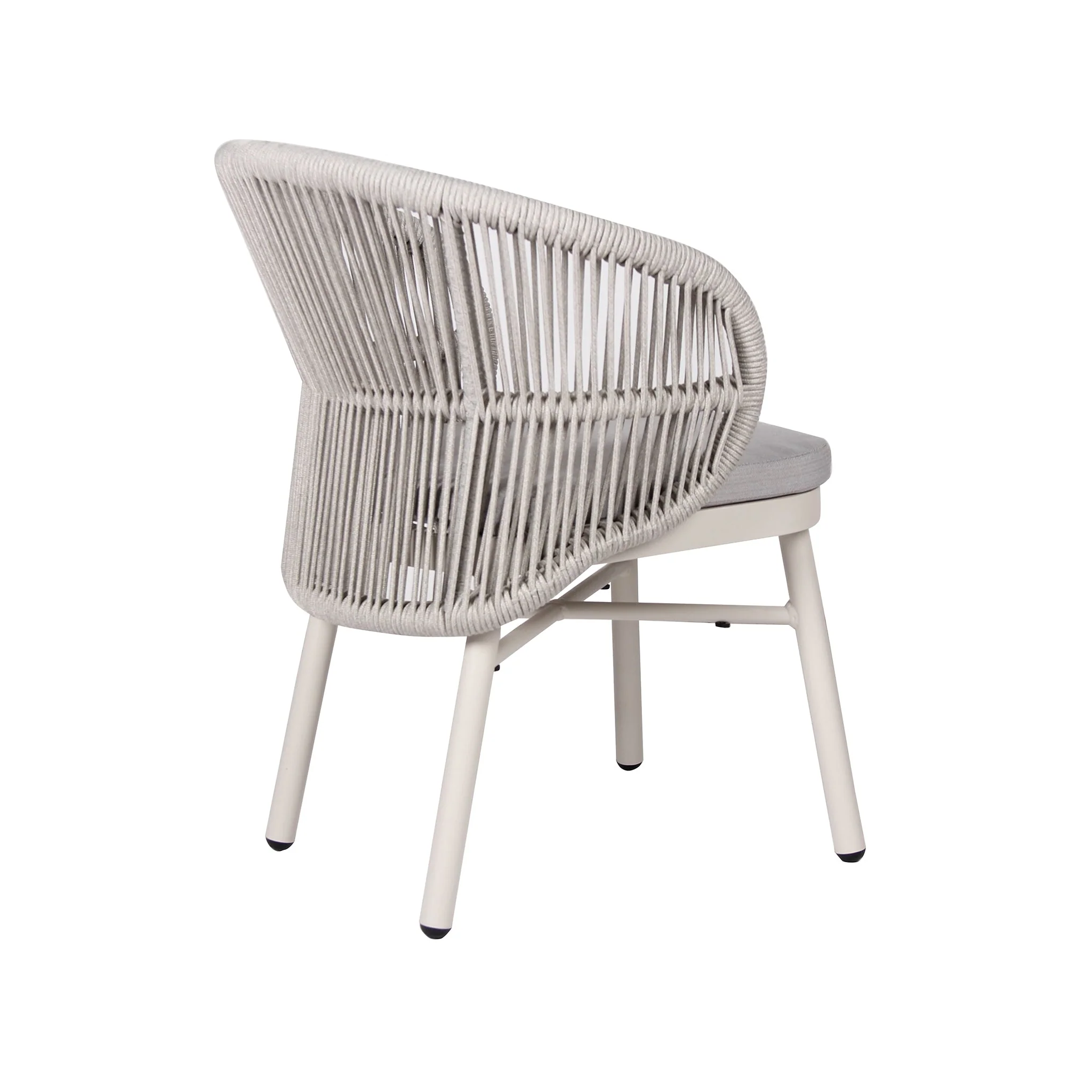 Set of 2 - Jamil Sand White Outdoor Dining Chair - Light Grey - Image 15