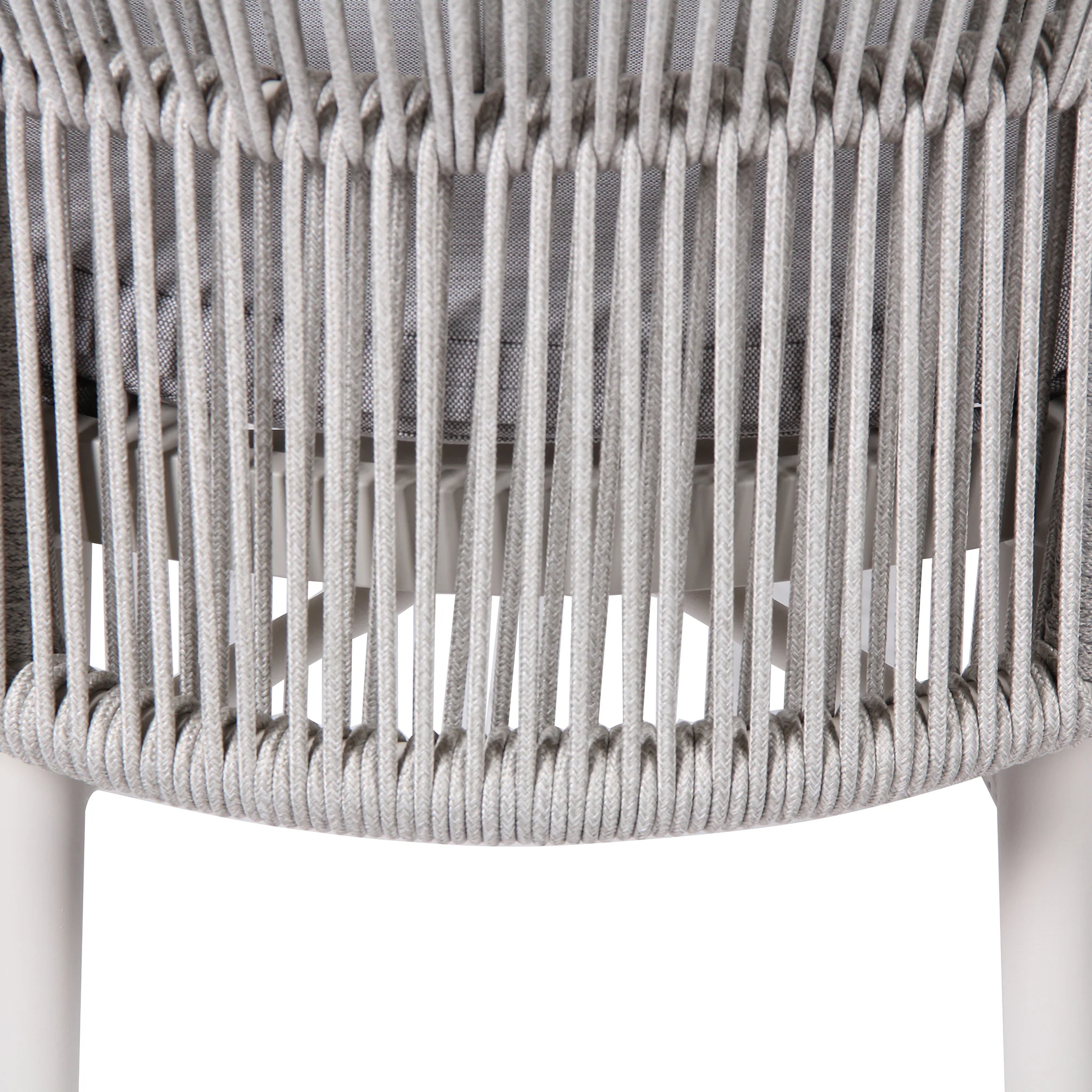 Set of 2 - Jamil Sand White Outdoor Dining Chair - Light Grey - Image 28