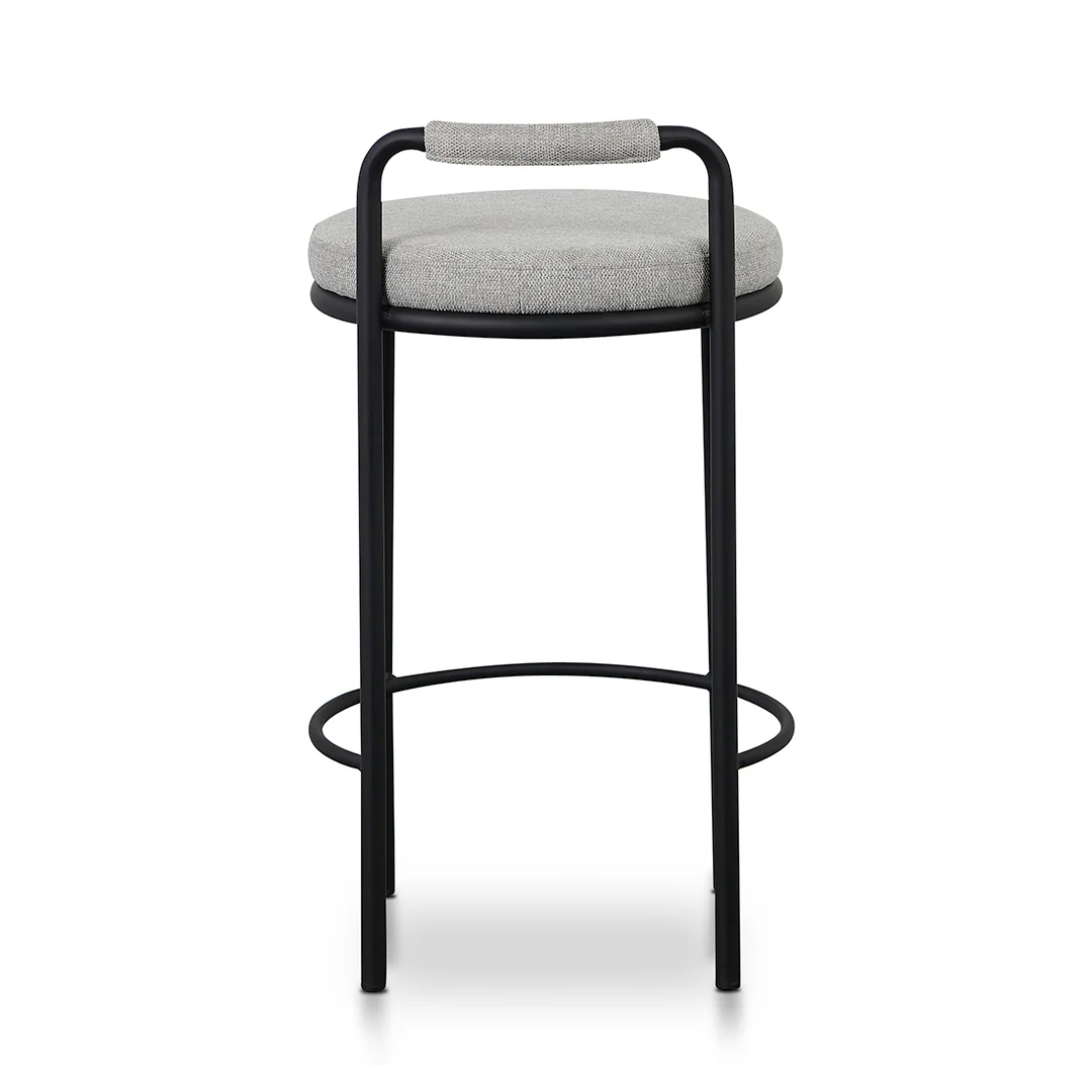 Set of 2 - Karimi 65cm Bar Stool - Coastal Light Grey - Image 5