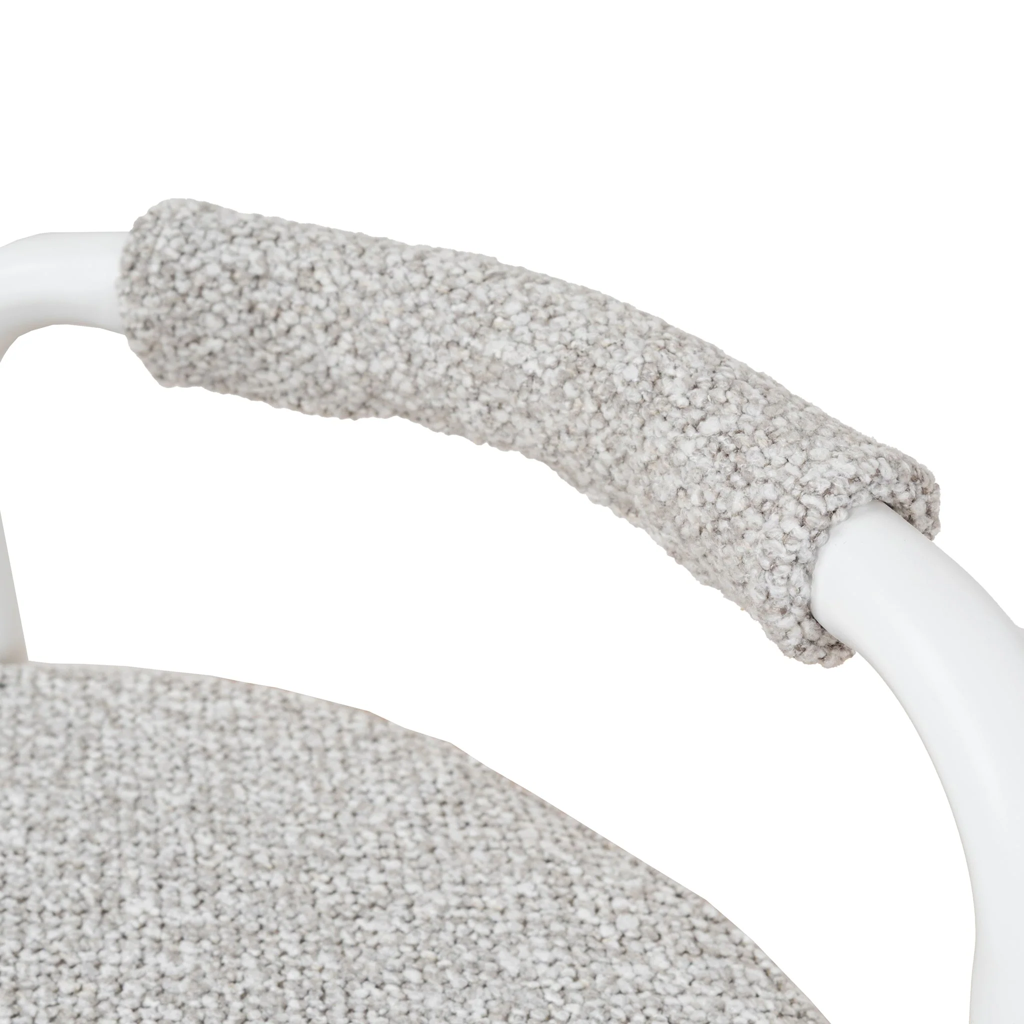Set of 2 - Karimi 65cm White Bar Stool - Clay Grey - Image 12