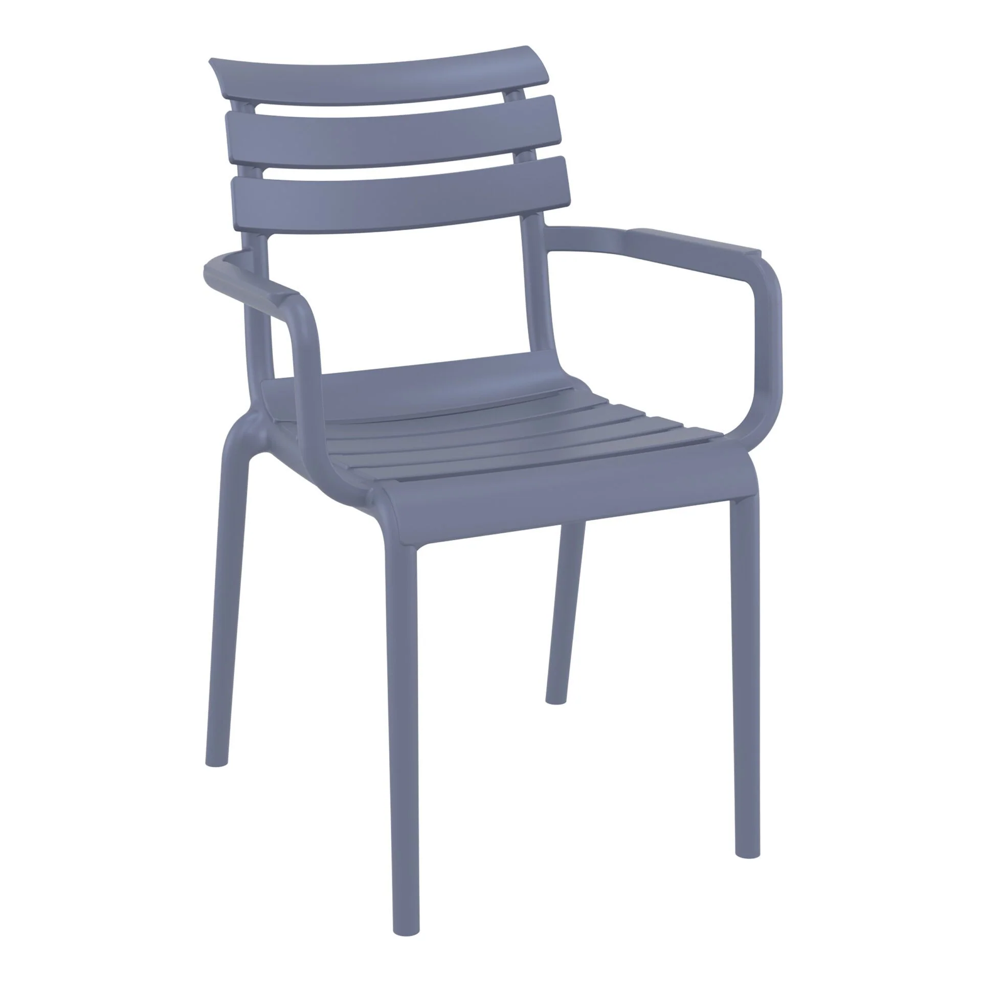 Set of 2 - Keller Indoor / Outdoor Dining Armchair - Grey - Image 2