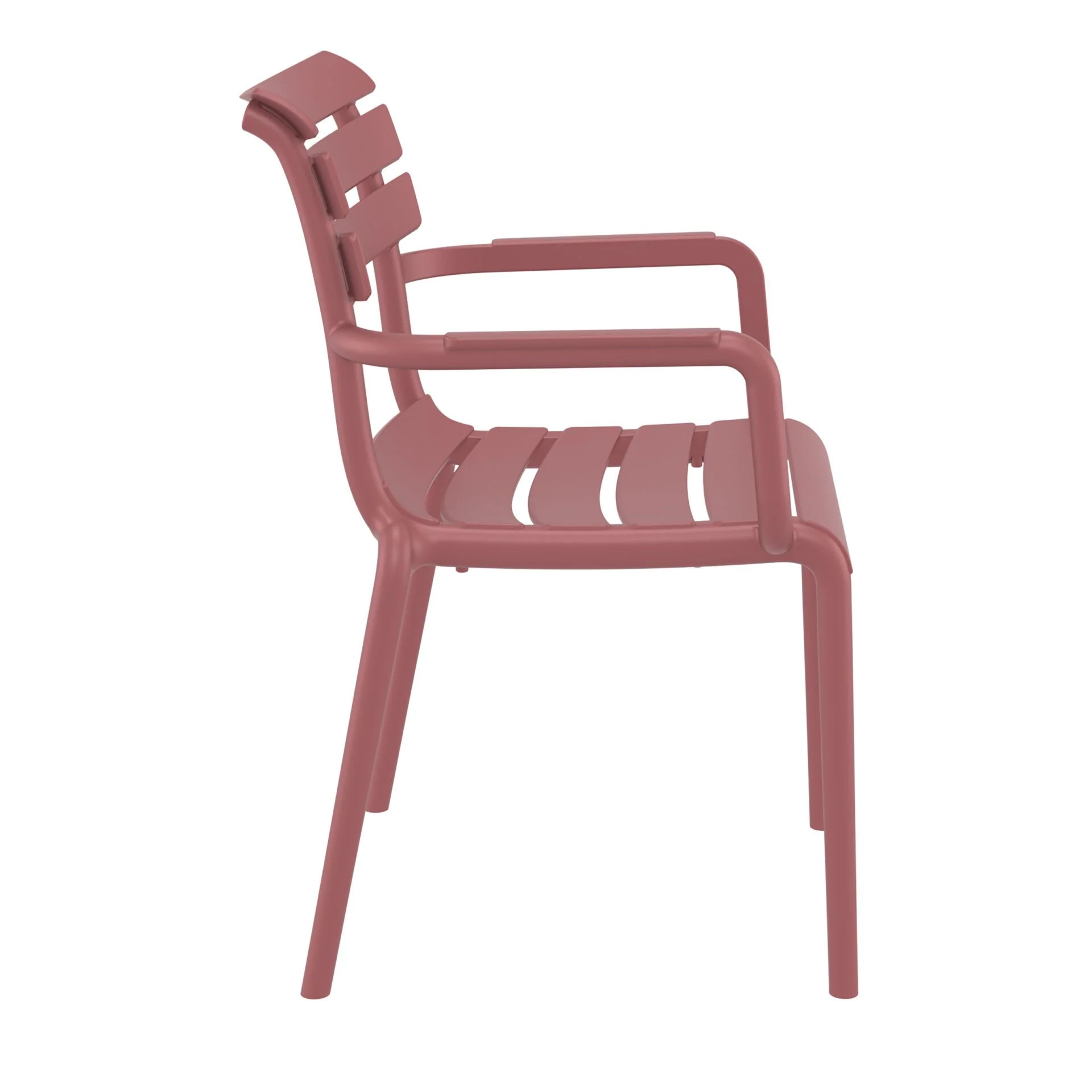 Set of 2 - Keller Indoor / Outdoor Dining Armchair - Marsala - Image 6