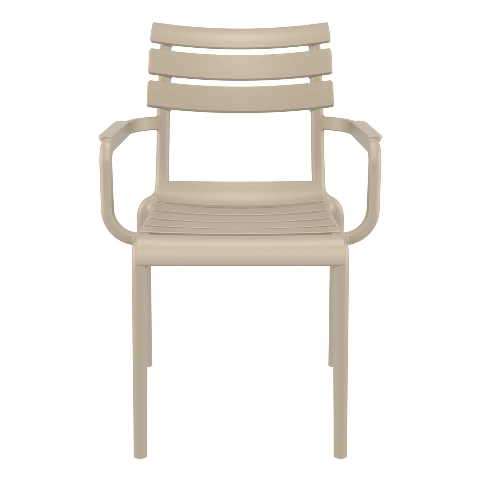 Set of 2 - Keller Indoor / Outdoor Dining Armchair - Taupe - Image 3