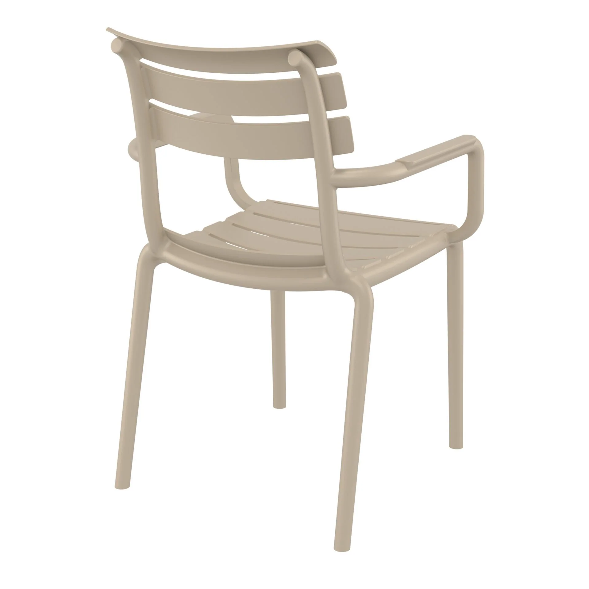 Set of 2 - Keller Indoor / Outdoor Dining Armchair - Taupe - Image 5