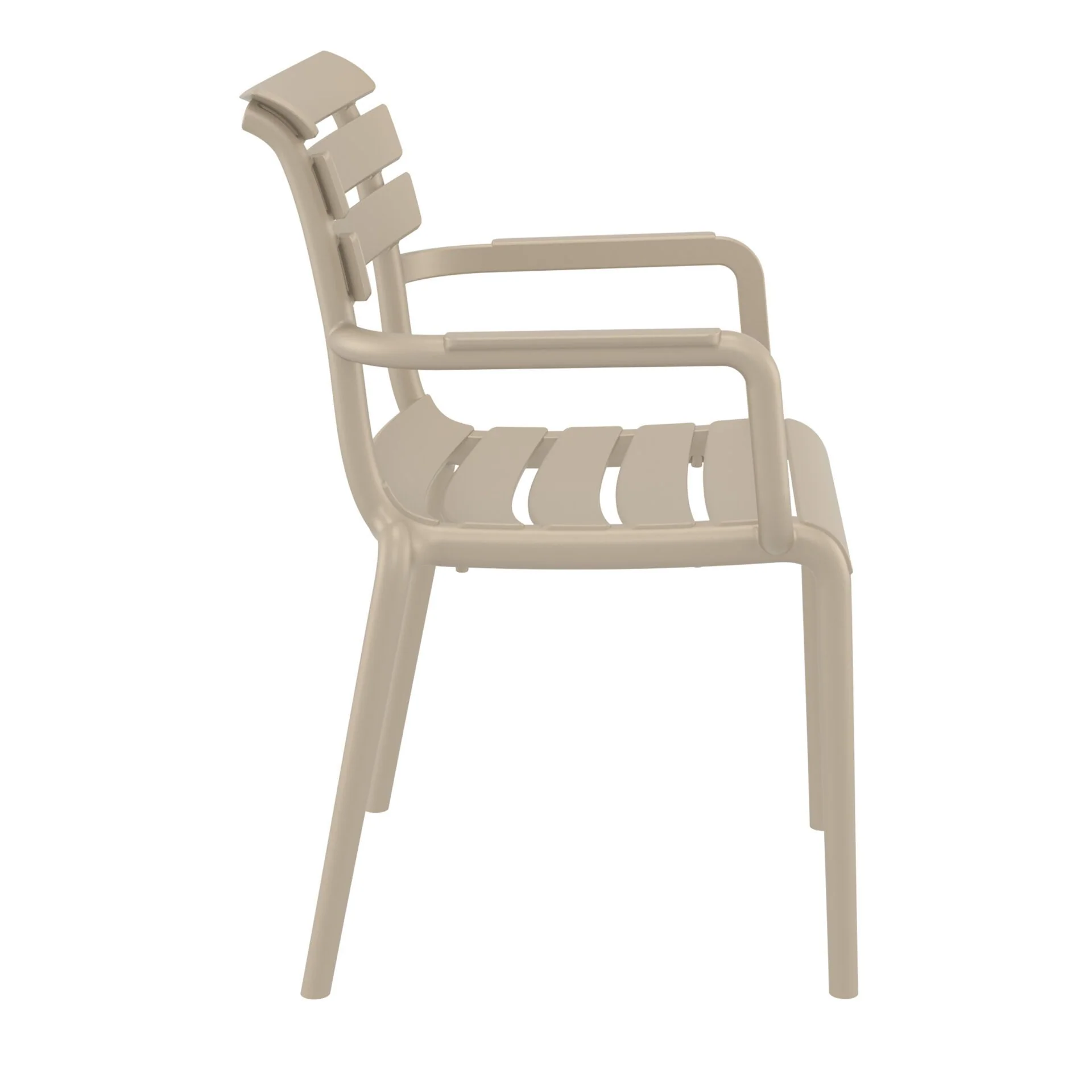 Set of 2 - Keller Indoor / Outdoor Dining Armchair - Taupe - Image 6