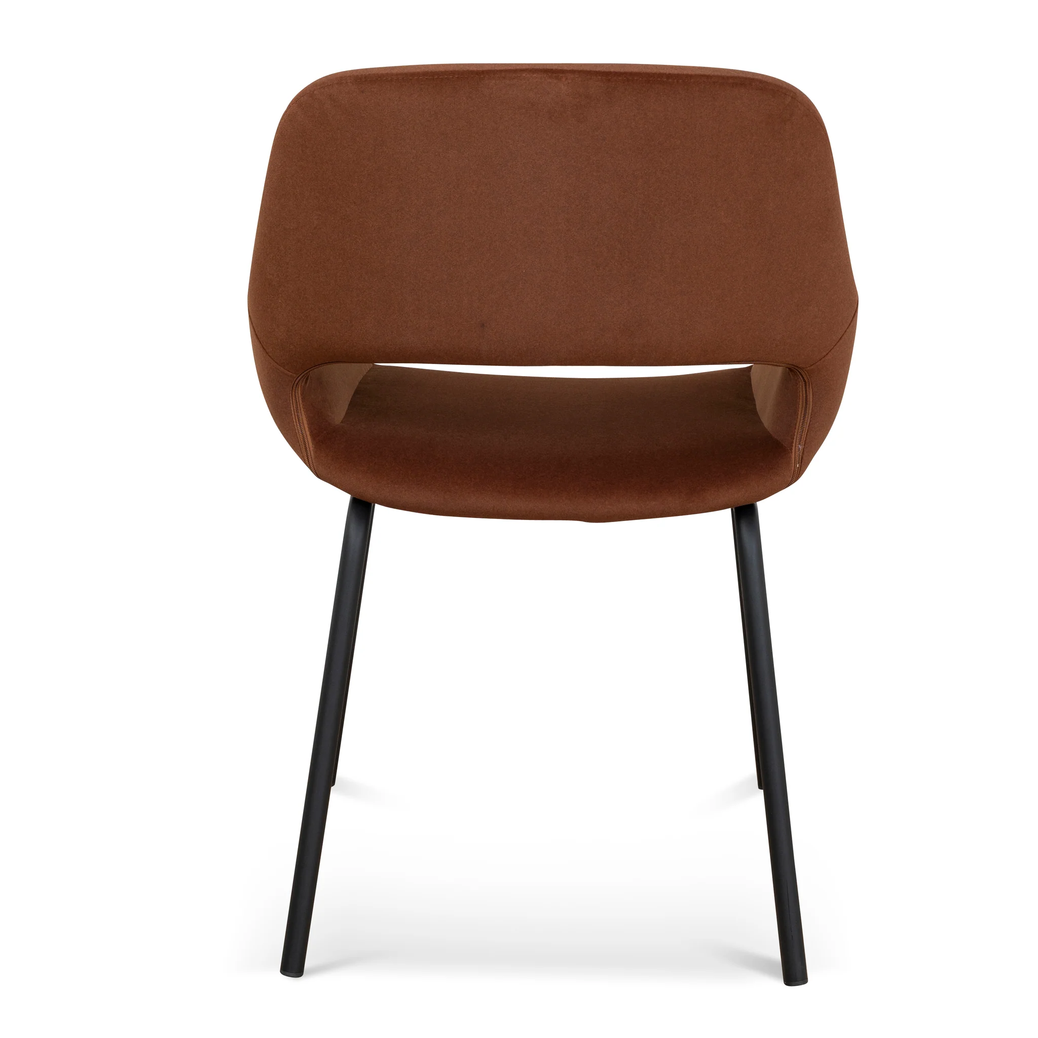 Set of 2 - Kendry Black Dining Chair - Red Bronze Seat - Image 7