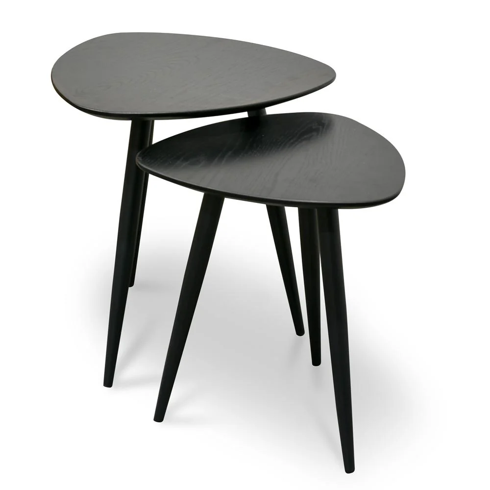 Set of 2 - Lauren Side Table - Black - Image 3
