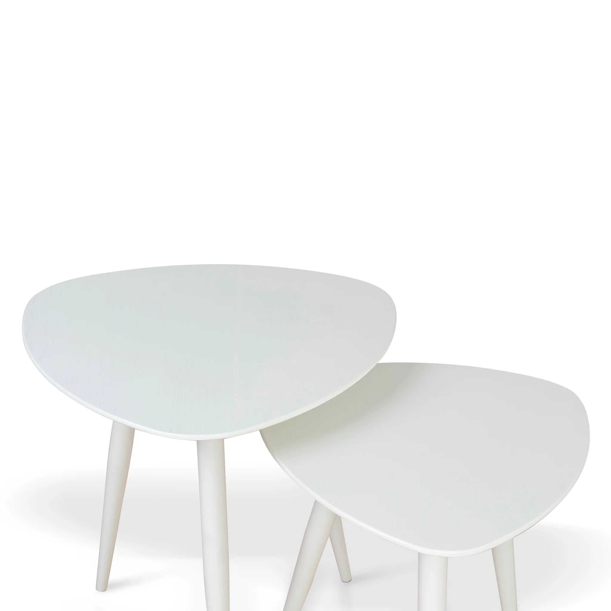 Set of 2 - Lauren Side Table - White - Image 4