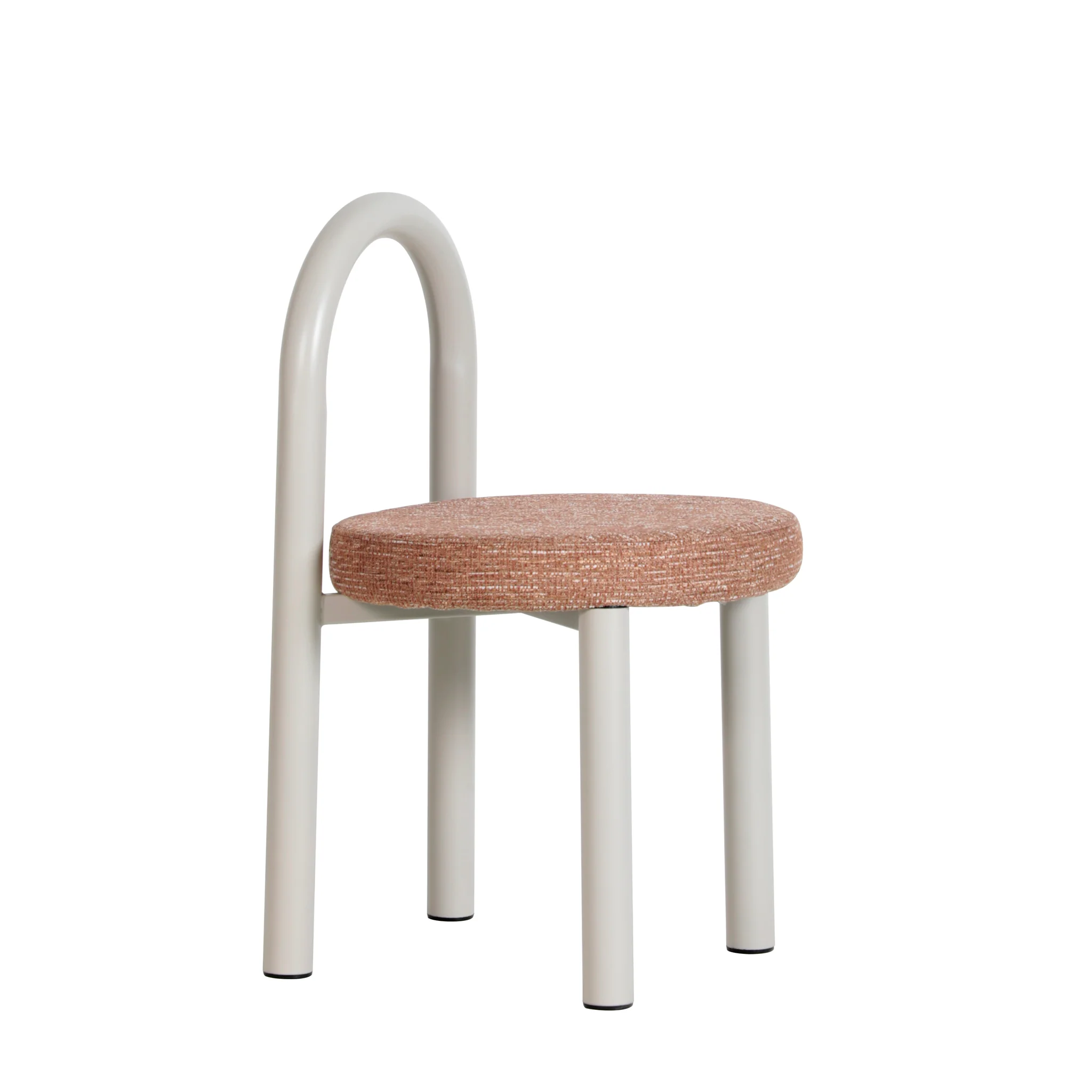 Set of 2 - Luzia White Dining Chair - Russet Brown - Image 3