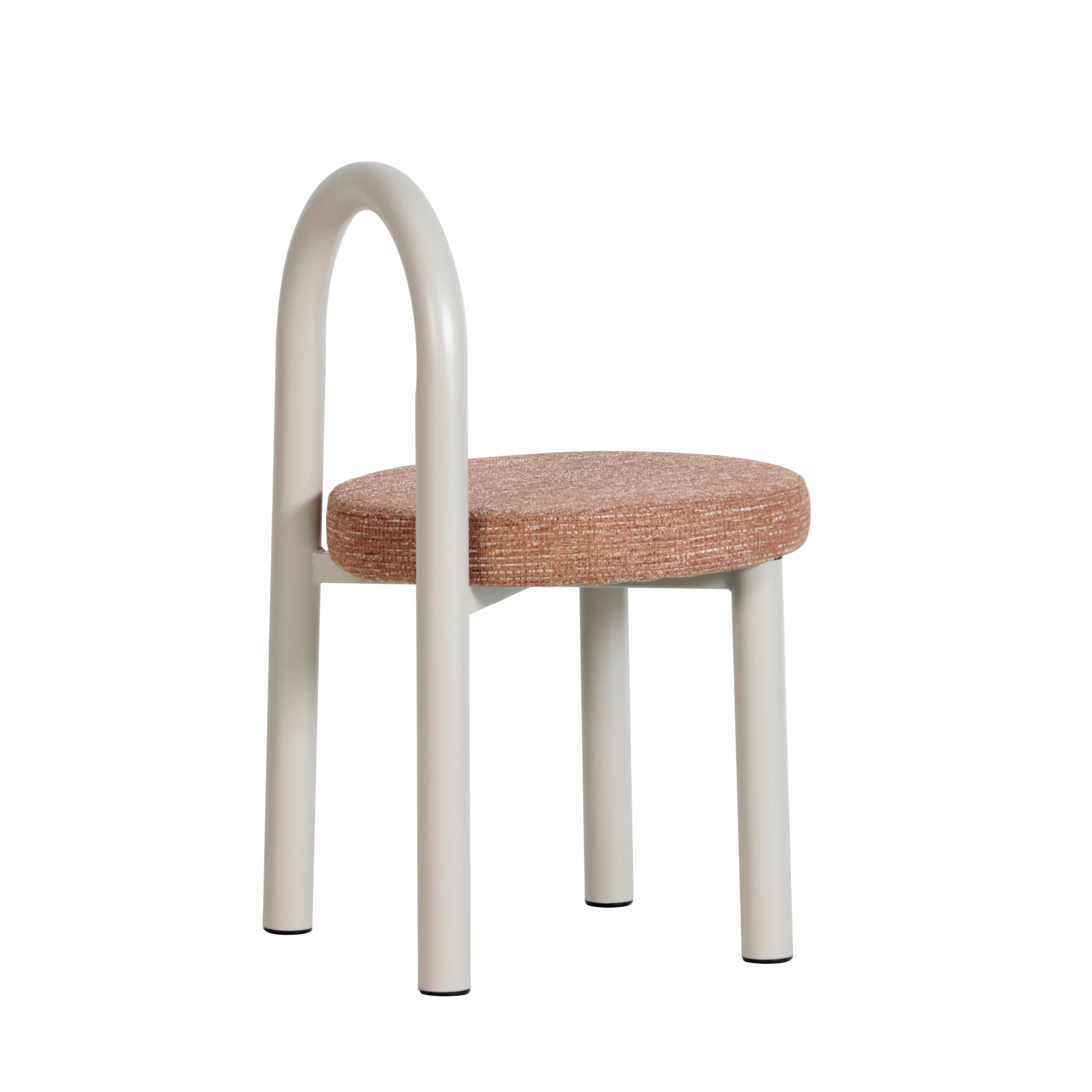 Set of 2 - Luzia White Dining Chair - Russet Brown - Image 6