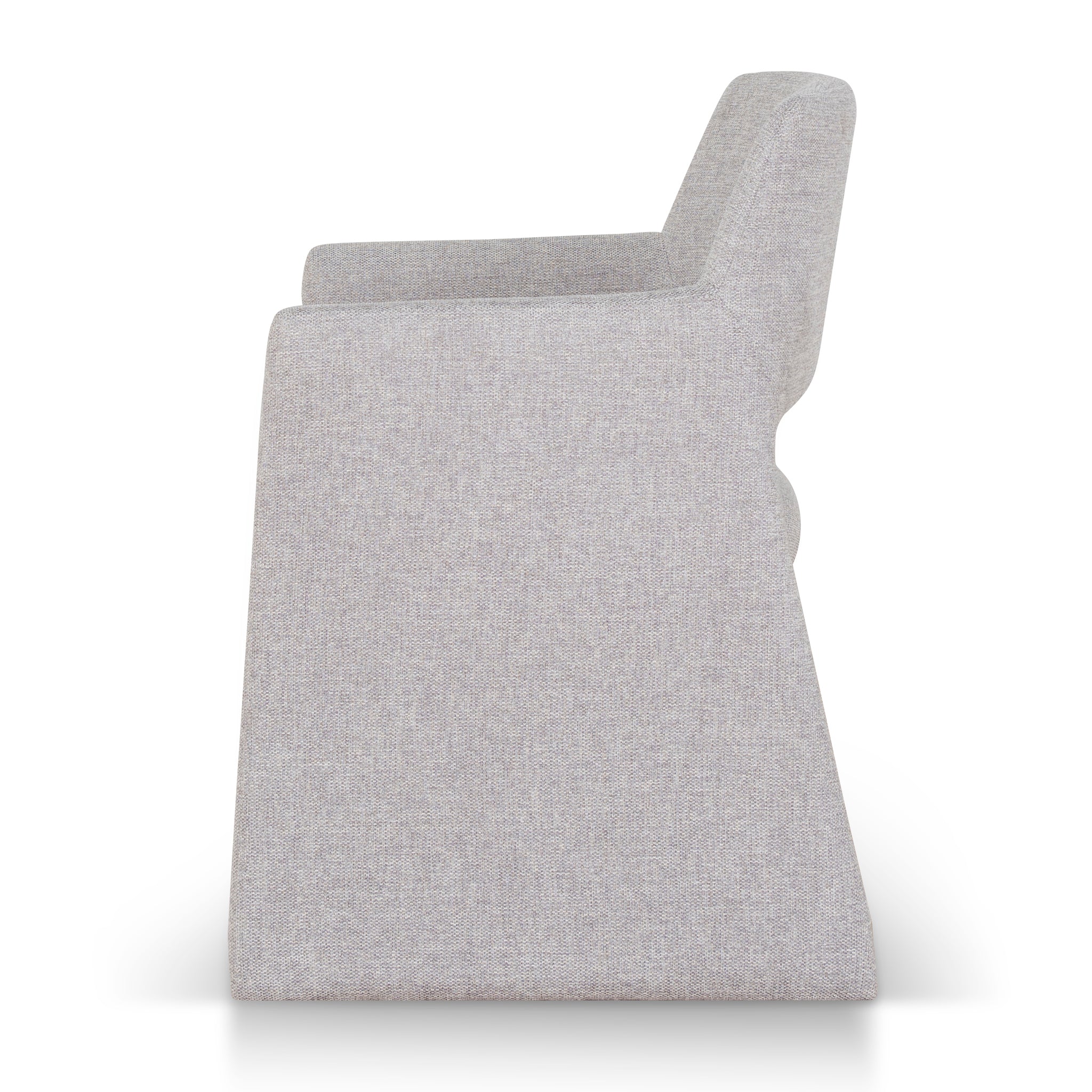 Set of 2 - Marko Fabric Dining Chair - Spec Cloud Grey - Image 4