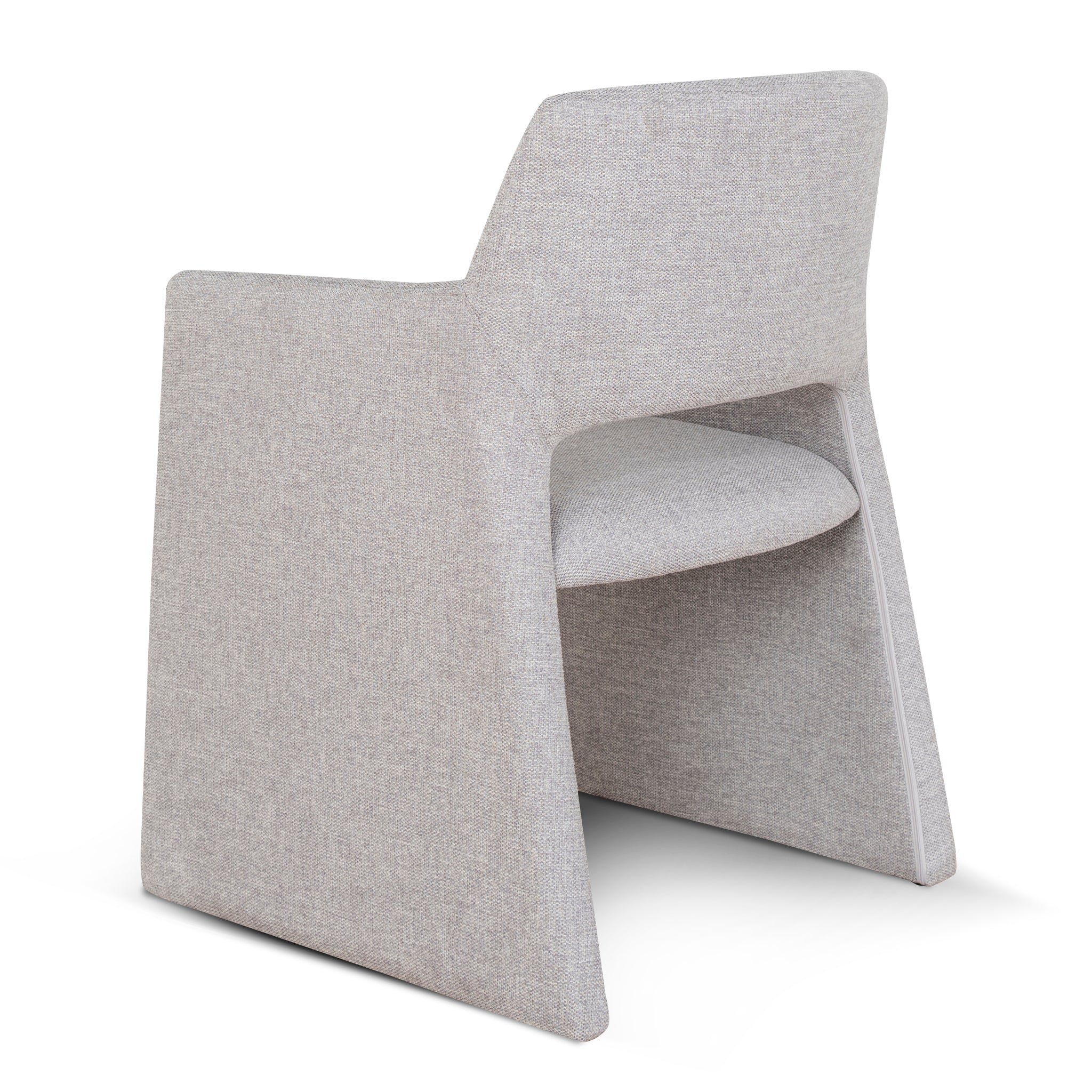 Set of 2 - Marko Fabric Dining Chair - Spec Cloud Grey - Image 5
