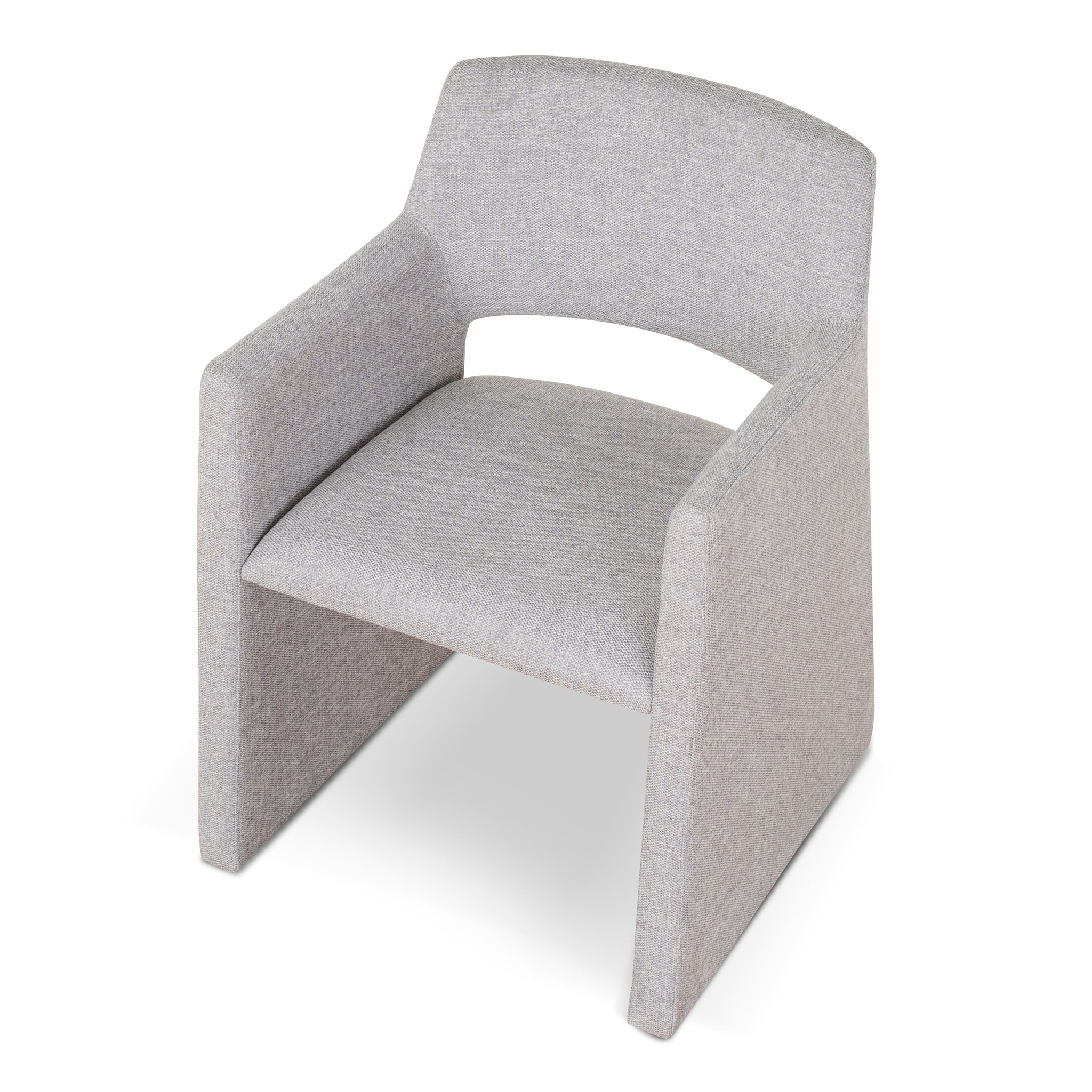 Set of 2 - Marko Fabric Dining Chair - Spec Cloud Grey - Image 7
