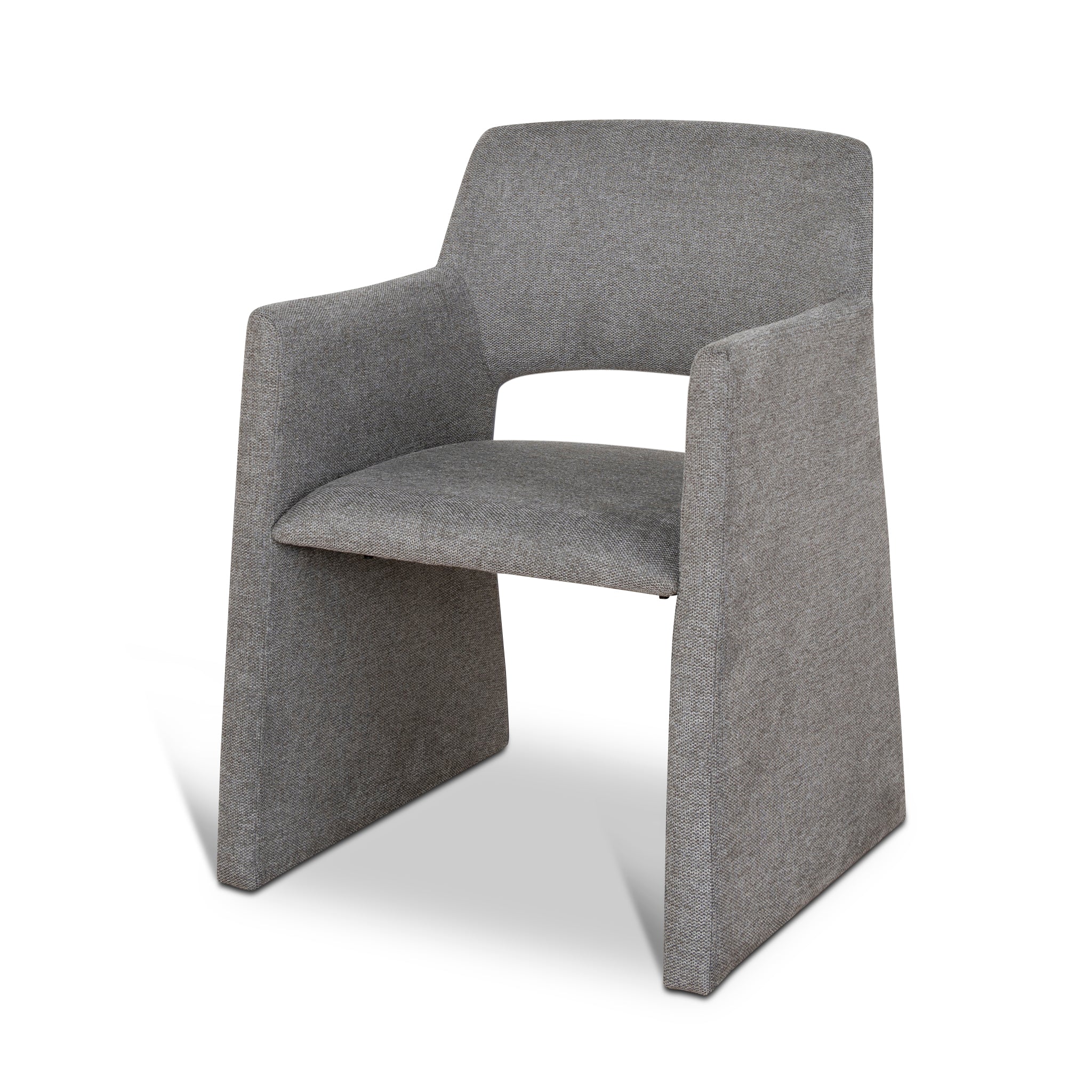 Set of 2 - Marko Fabric Dining Chair - Spec Smoke Grey - Image 2